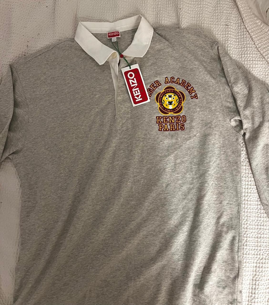 Kenzo KENZO Black Kenzo Paris 'Tiger Academy' Long Sleeve Polo Size US L / EU 52-54 / 3 - 2 Thumbnail