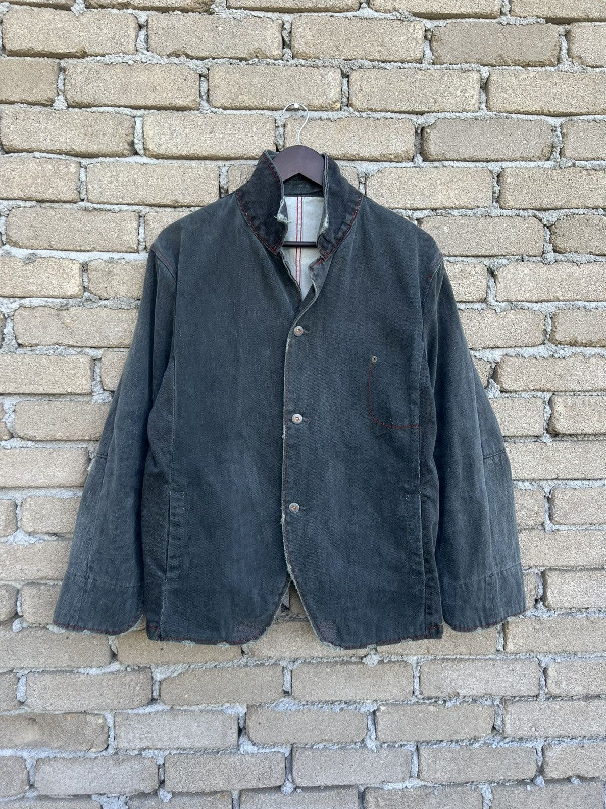 Japanese Brand Royal Blue Denim Jacket Button Up Size US L / EU 52-54 / 3 - 2 Thumbnail