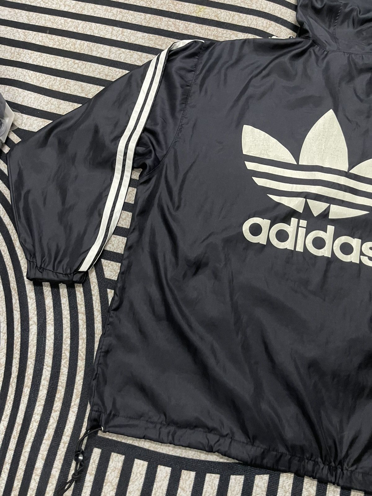 Adidas 90s ADIDAS HALF ZIPPER LIGHT JACKET HOODIE BIG LOGO Size US XL / EU 56 / 4 - 17 Thumbnail