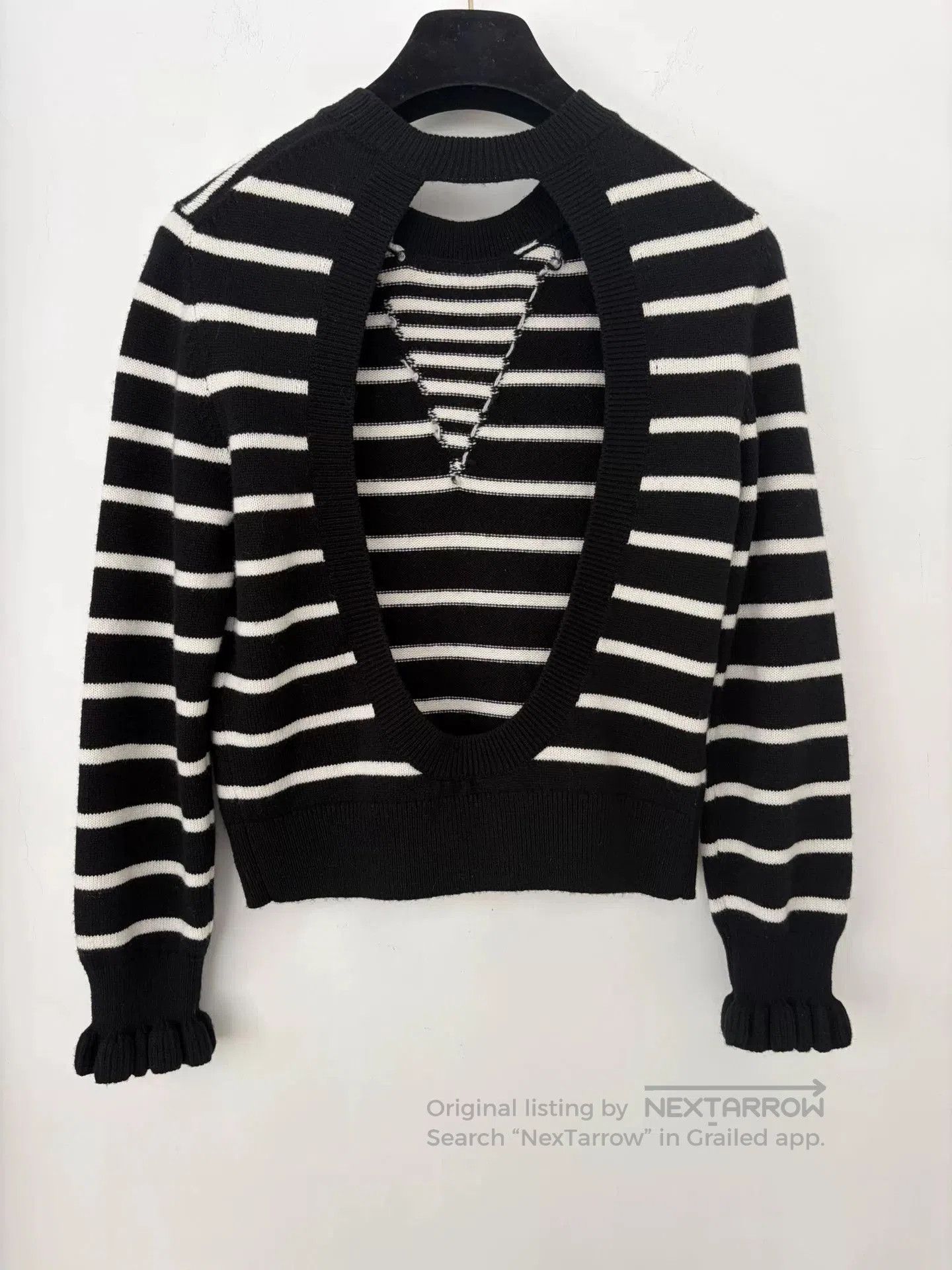 Chanel Chanel 23C Striped Backless Knit Top. Size US XS / EU 42 / 0 - 2 Thumbnail