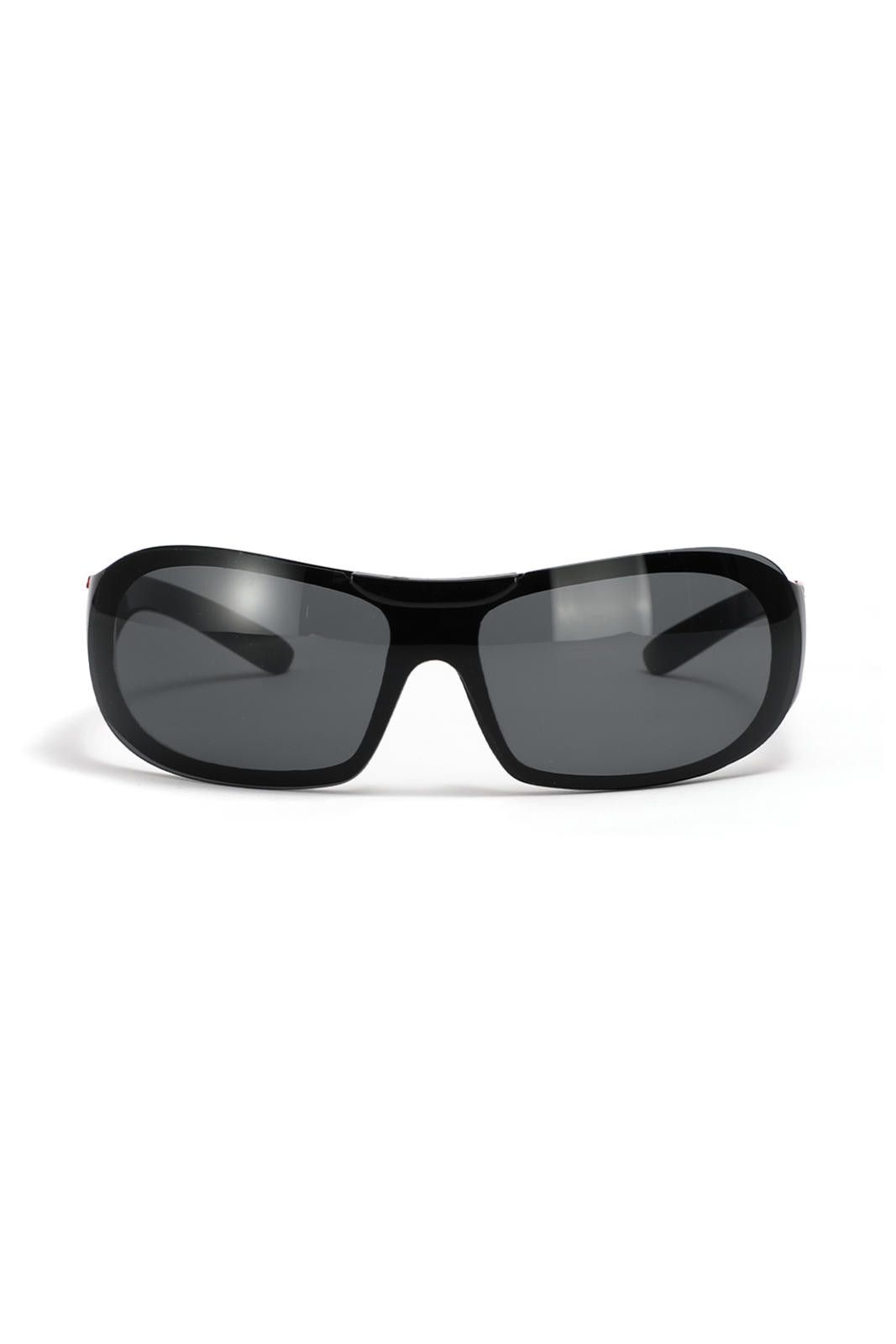 Other Y2k Avant Garde Futuristic Black Sunglasses Unisex OS Size ONE SIZE - 2 Thumbnail