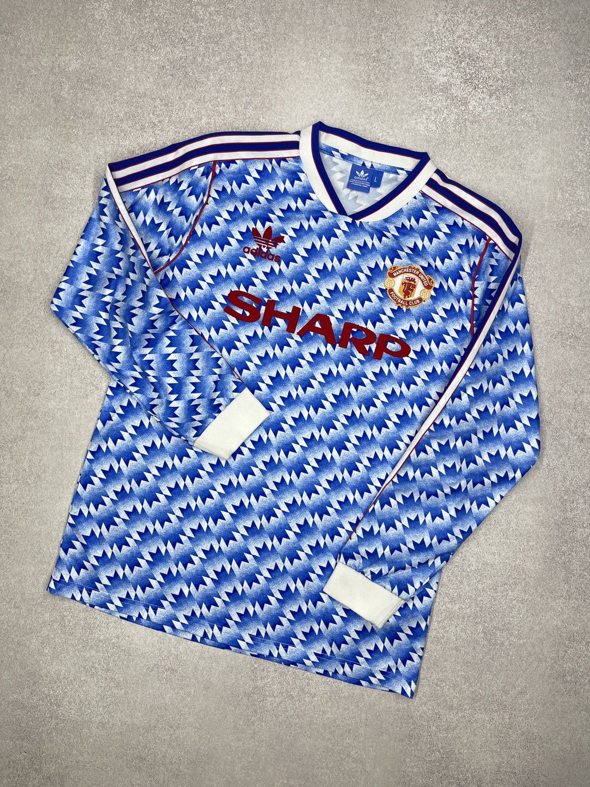Adidas Adidas Manchester United Sharp Soccer Jersey Longsleeve Size US L / EU 52-54 / 3 - 1 Thumbnail