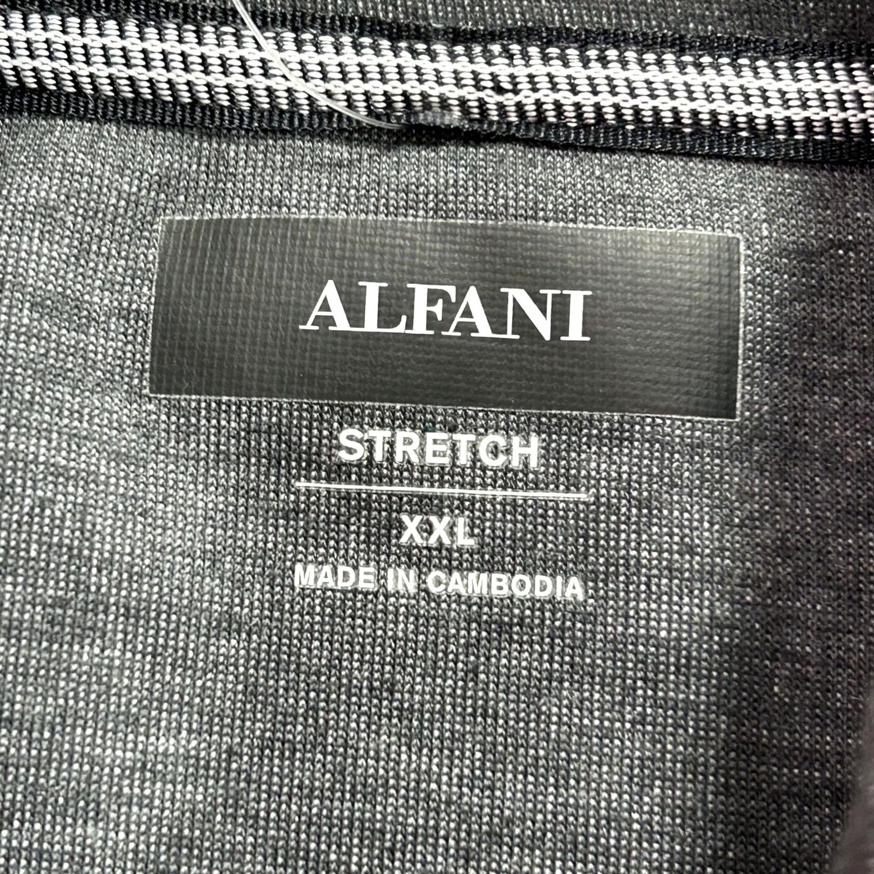 Alfani VINTAGE Alfani Sweater Mens 2XL Gray 1/4 Zip Stretch Mock Pullover Performance Size US XXL / EU 58 / 5 - 5 Thumbnail