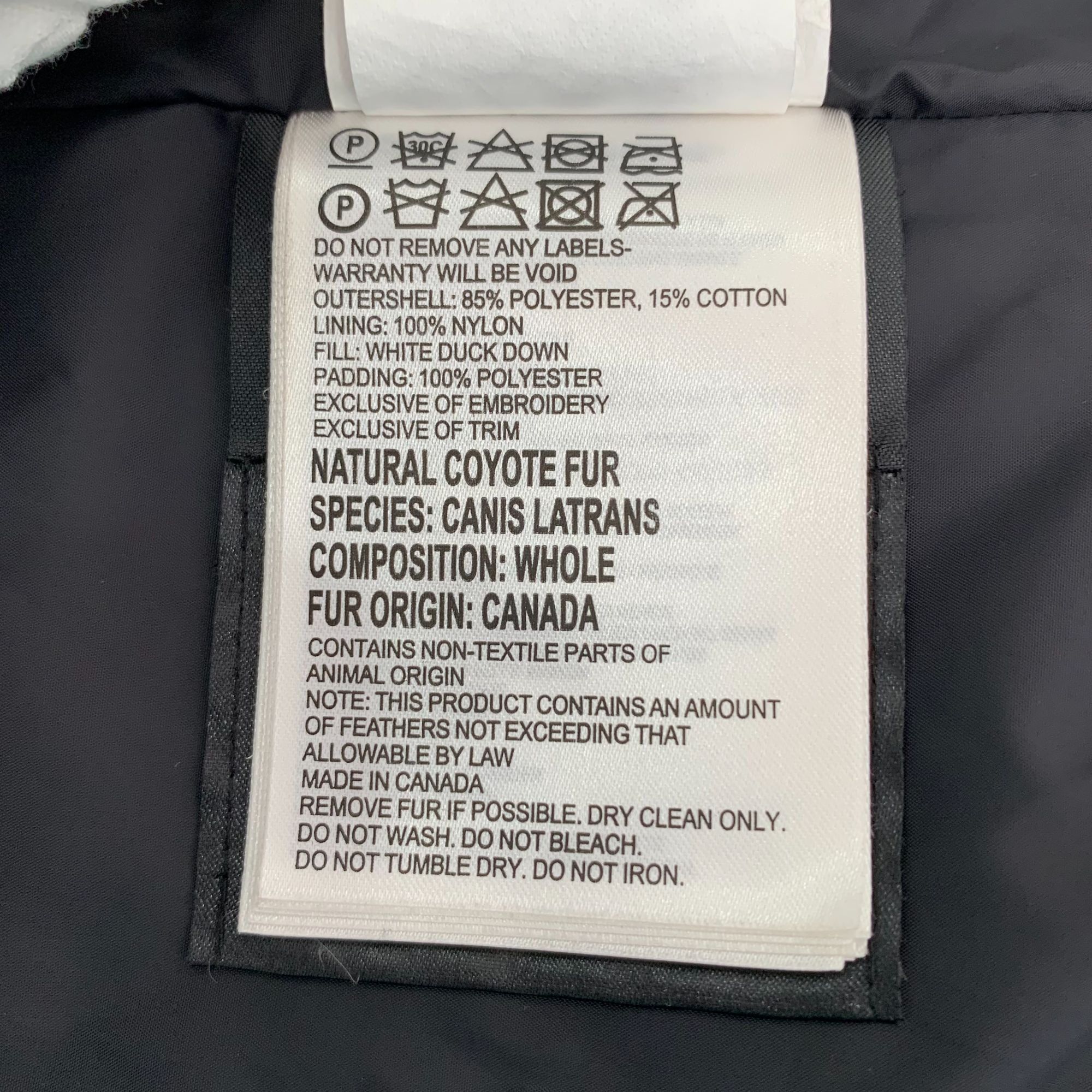 Canada Goose Canada Goose Womens Black Hooded Down Jacket With Faux Fur T Size XXS / US 00 / IT 34 - 11 Thumbnail