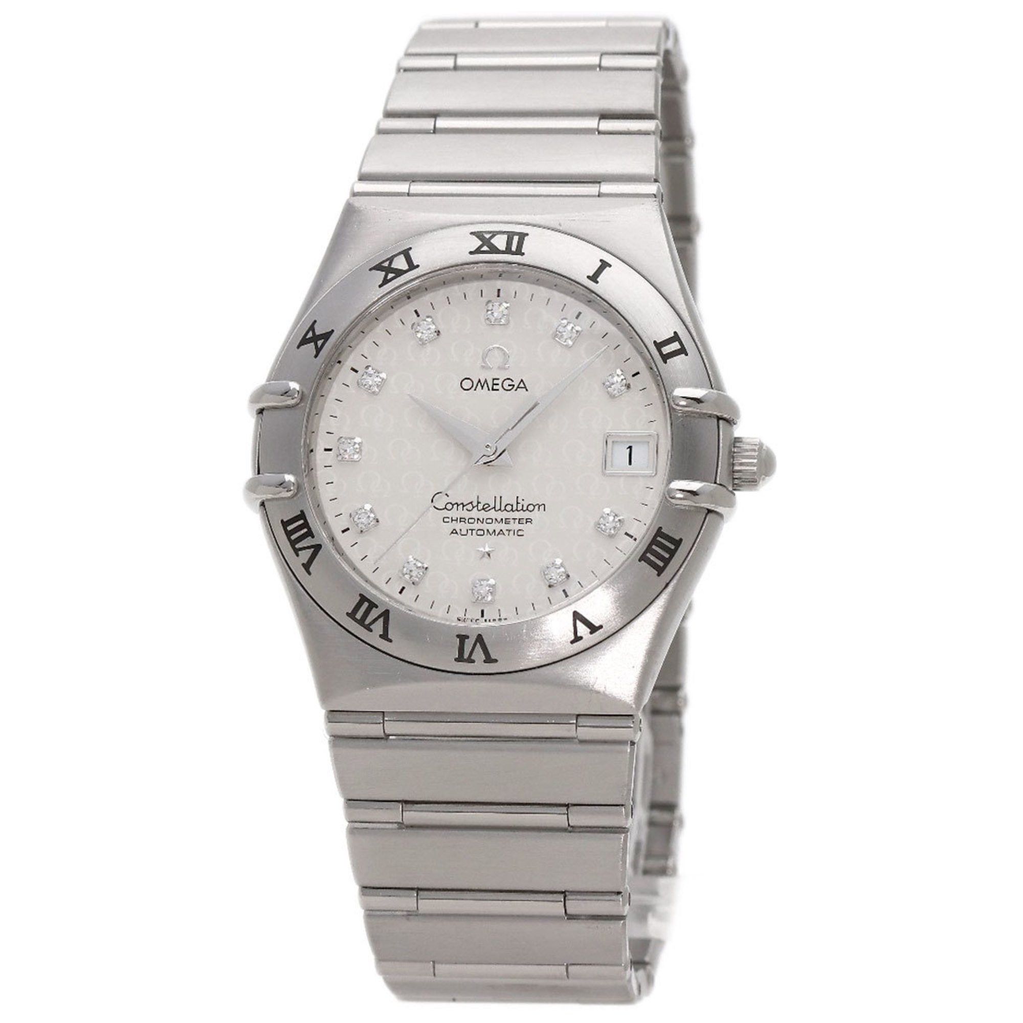 image of Omega 1504.35 Constellation 50Th Anniversary 11P Diamond Watch Stainless Steel Ss Men's Omega in Si