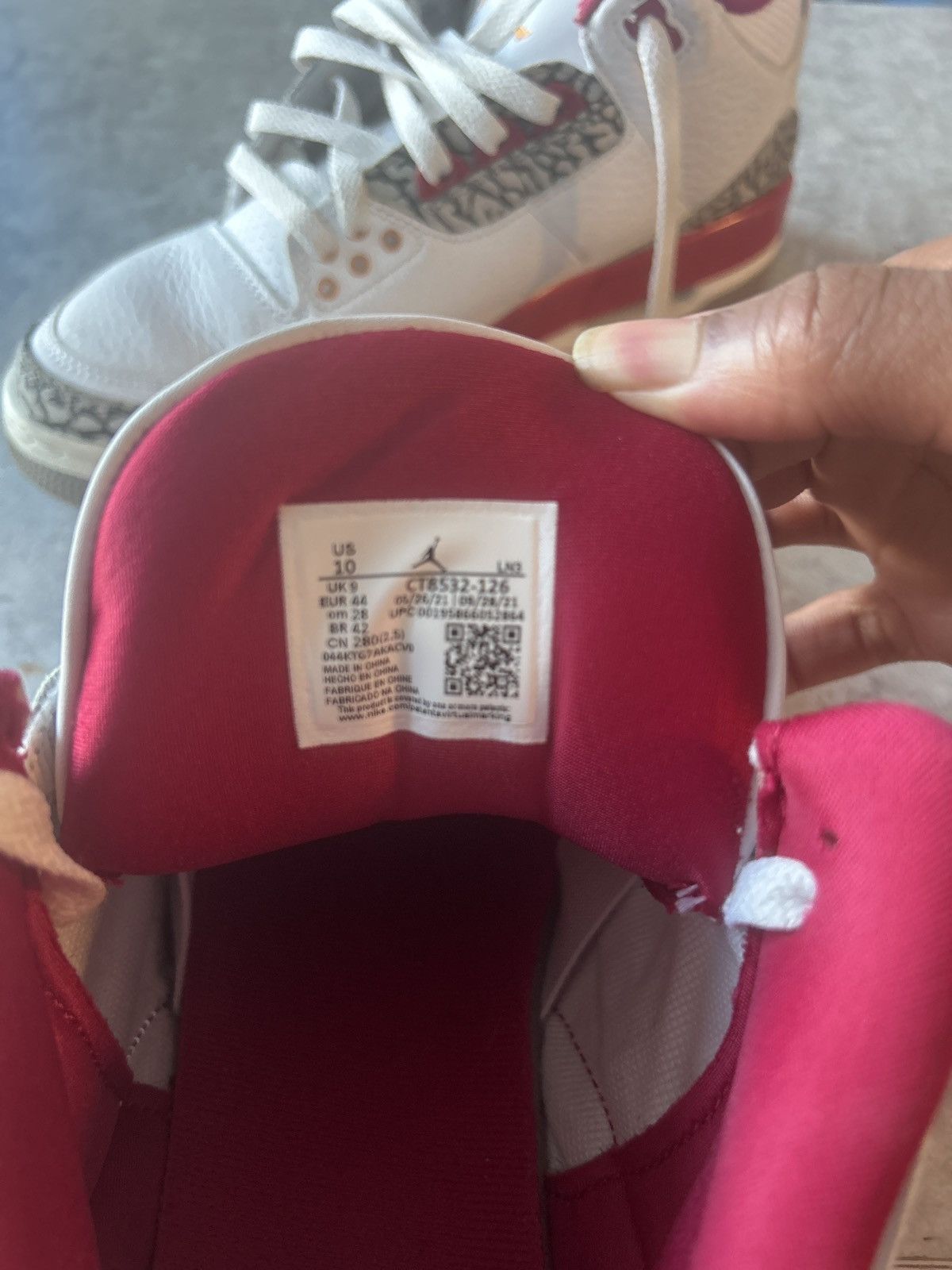 Jordan Brand Jordan 3 cardinal Size US 10 / EU 43 - 3 Thumbnail
