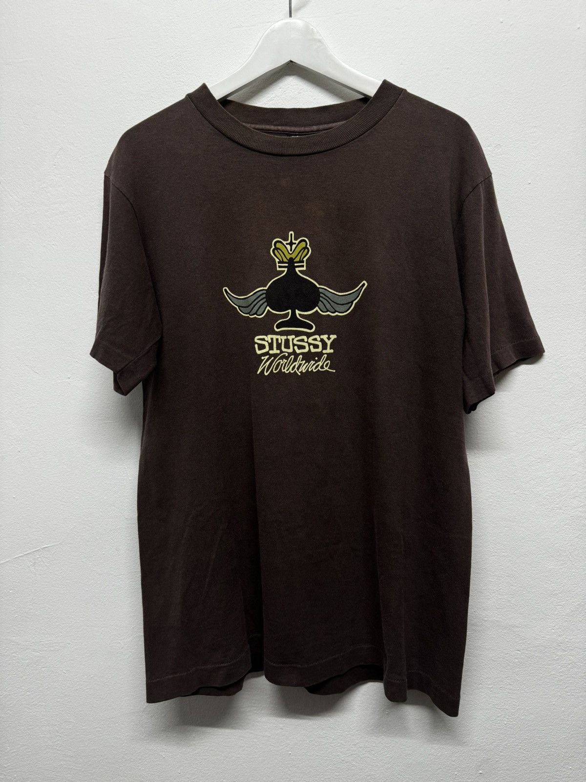 Vintage Vintage 80s Stussy Worldwide Spade ♠️ Size US M / EU 48-50 / 2 - 2 Thumbnail