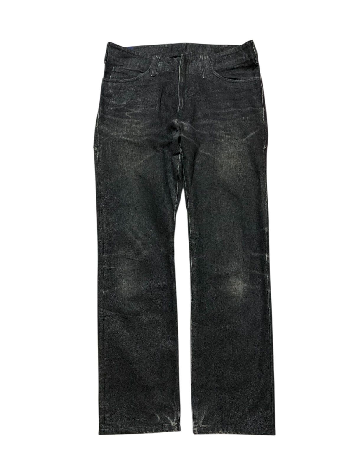 SS06” Number Nine Black Coated Denim