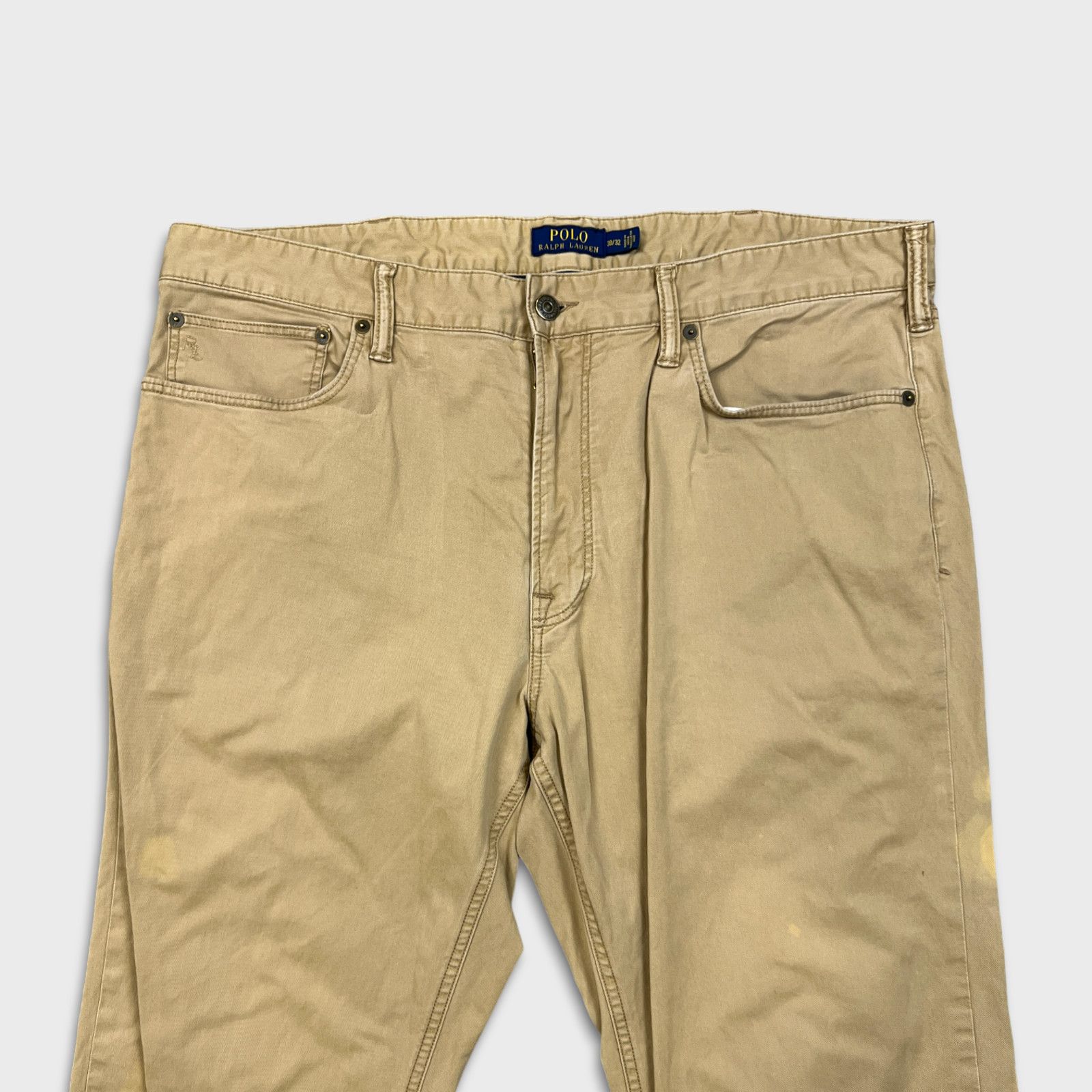Polo Ralph Lauren × Ralph Lauren × Vintage Polo Ralph Lauren Pants 38x32 Straight Leg Chino Trousers Size US 38 / EU 54 - 2 Thumbnail
