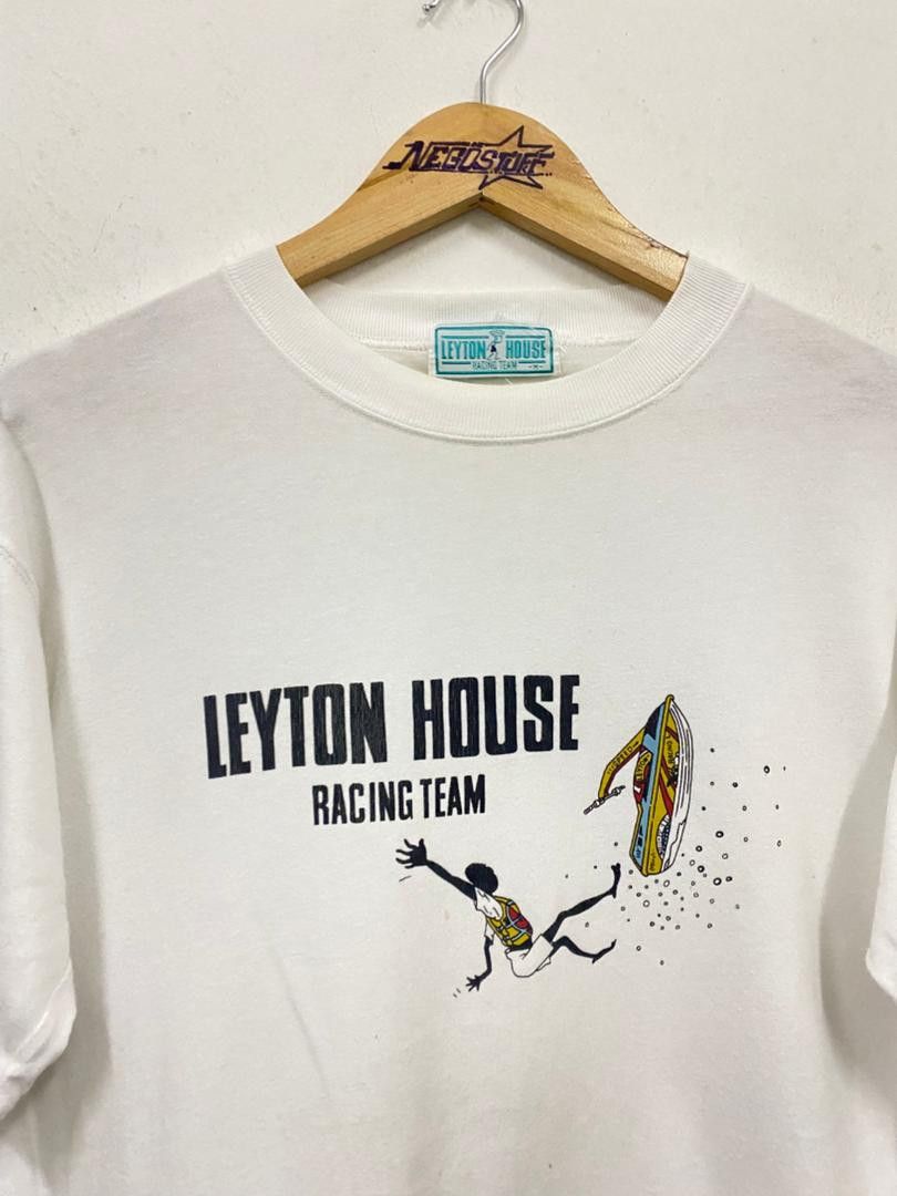 Vintage VTG 90s Leyton House Racing Team t shirt art Size US M / EU 48-50 / 2 - 2 Thumbnail