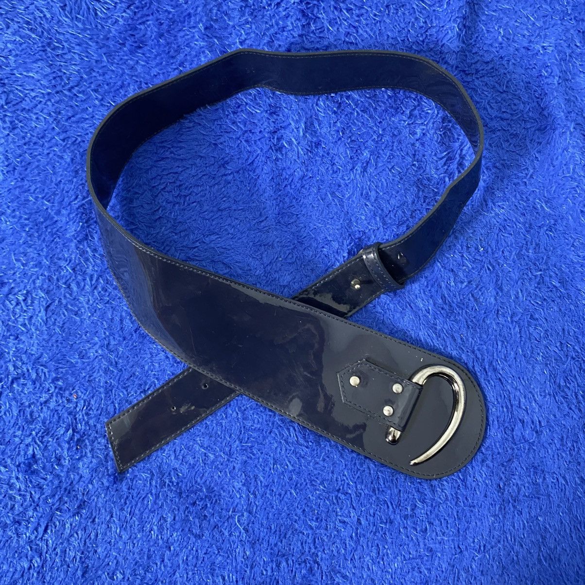 Japanese Brand Black wide belts Size ONE SIZE - 1 Thumbnail