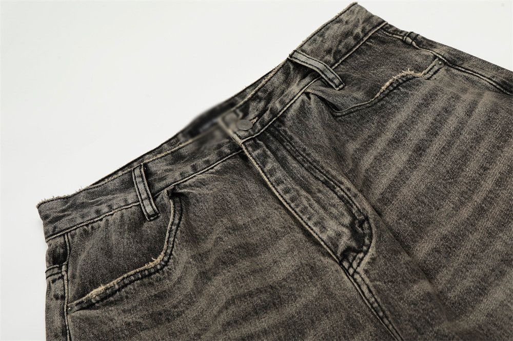 Vintage Men's loose distressed punk washed scimitar jeans Size US 34 / EU 50 - 3 Thumbnail
