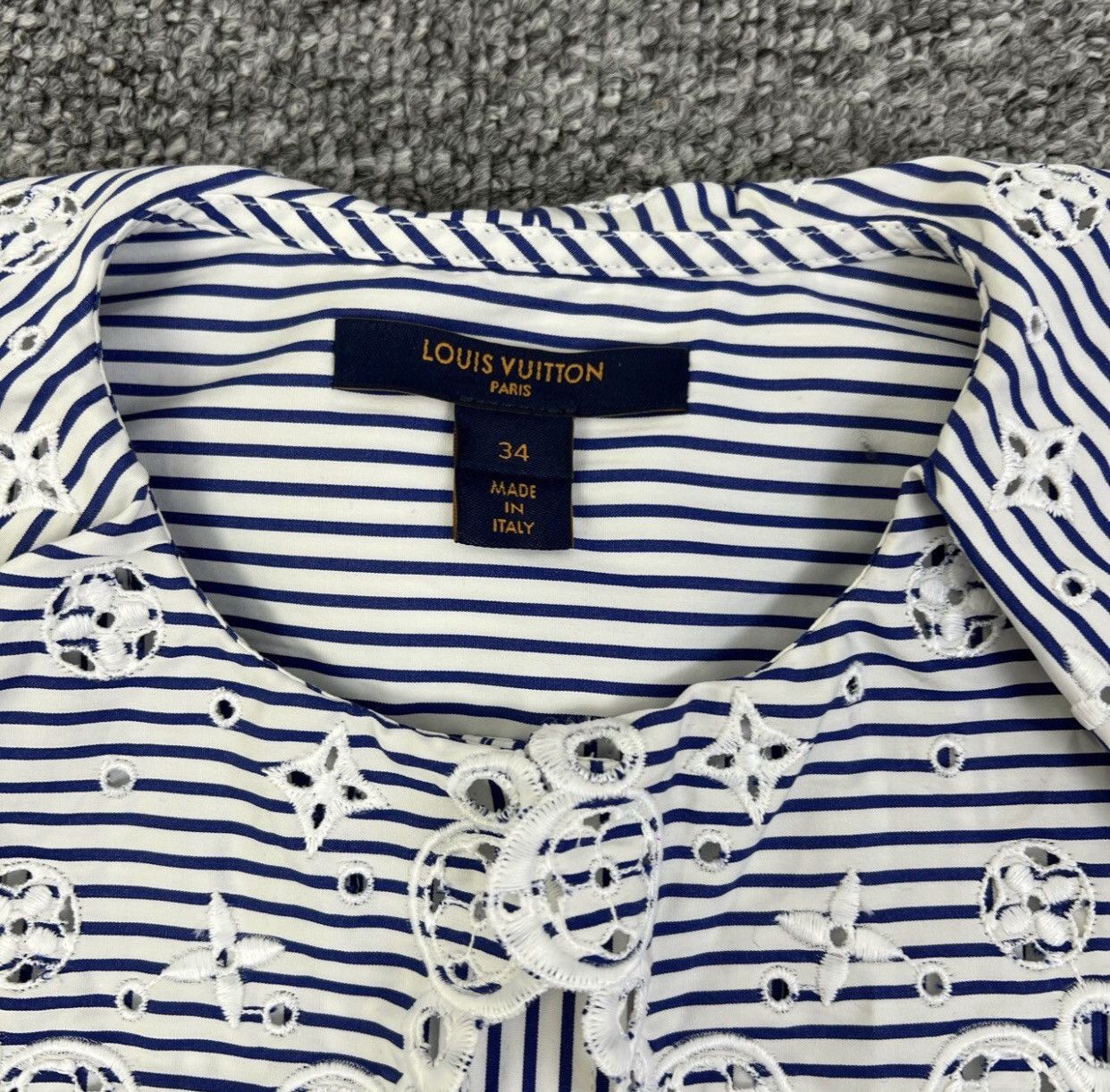 Louis Vuitton Louis Vuitton LV ruffled striped shirt2412-Nextarrow Size XXS / US 00 / IT 34 - 6 Thumbnail