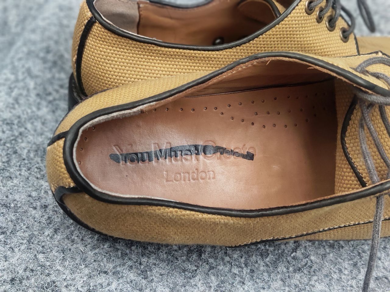 YMC You Must Create Design YMS Lace-up Canvas derby Brogue Shoes Size US 9 / EU 42 - 19 Thumbnail