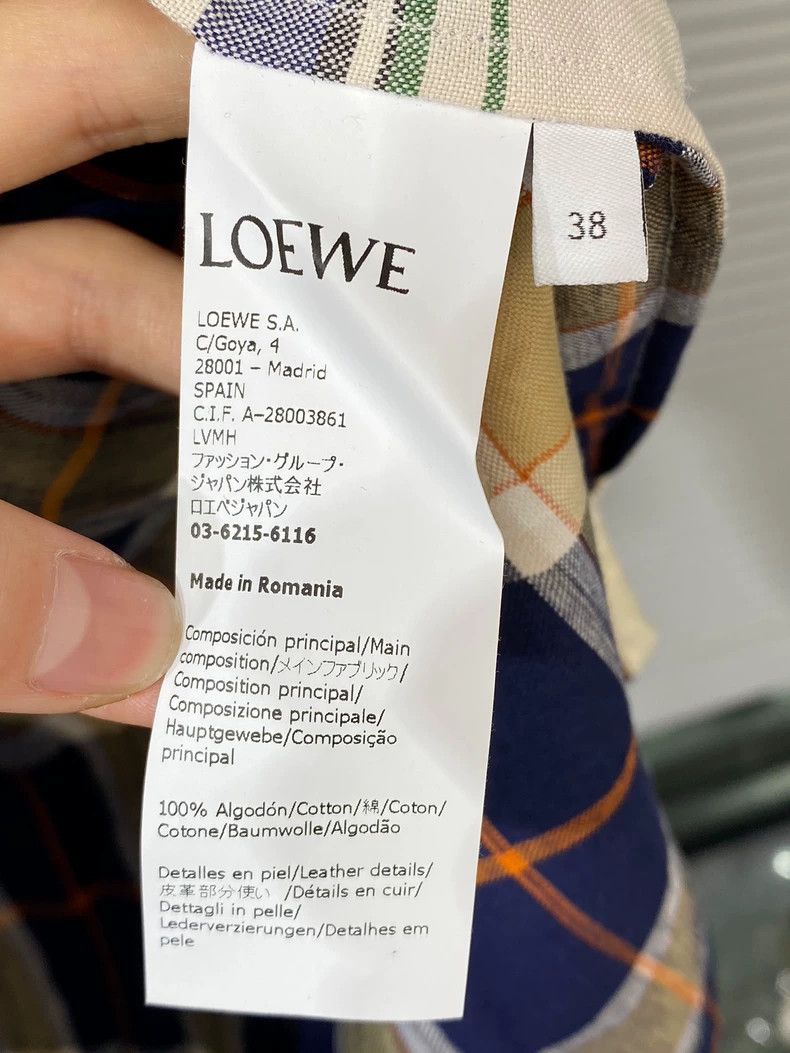 Other LOEWE Short-sleeved shirt, patchwork plaid Size L / US 10 / IT 46 - 4 Thumbnail