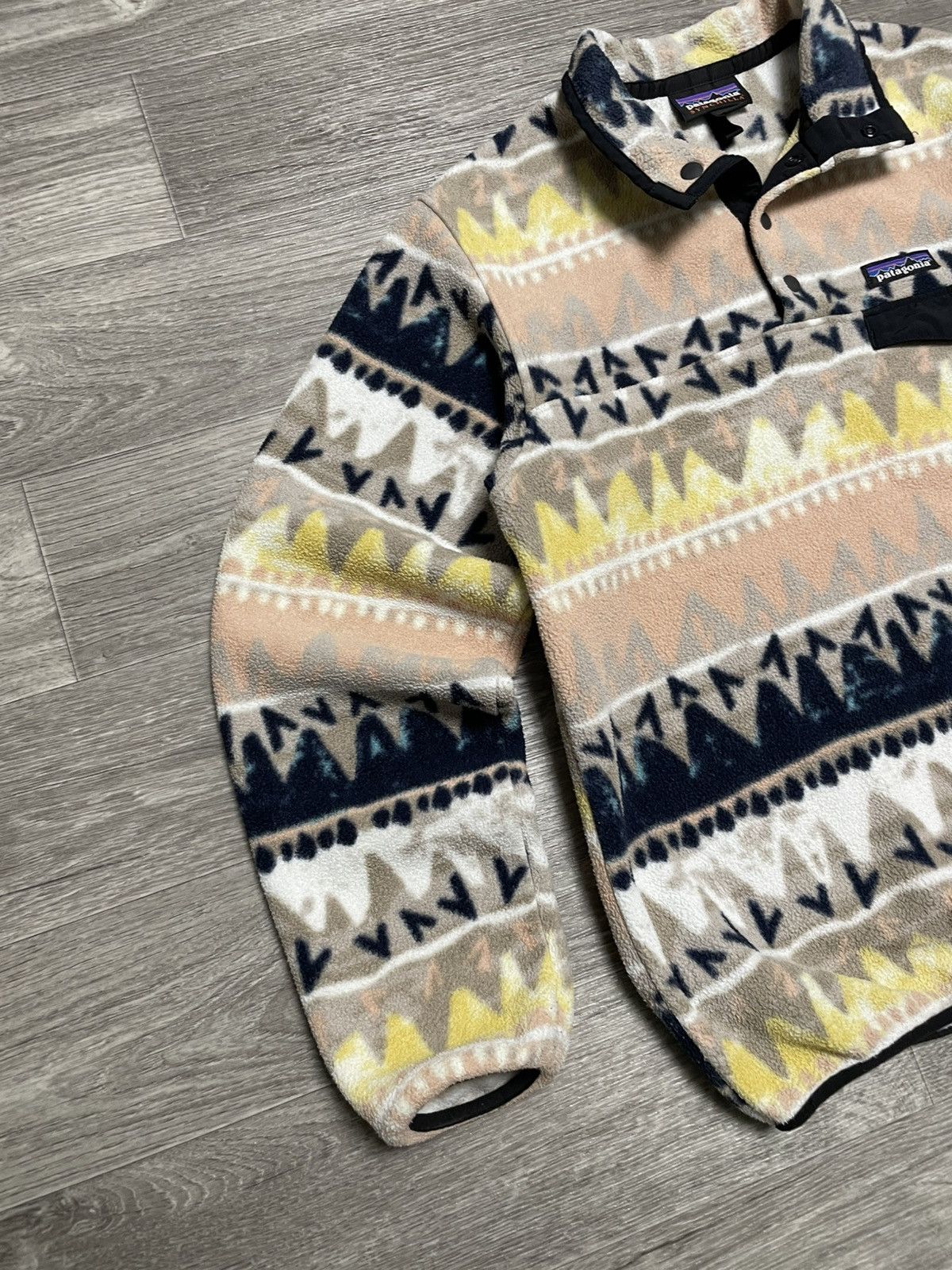 Patagonia Vintage Patagonia Synchilla Aztec Fleece Snap T Pullover Size US S / EU 44-46 / 1 - 4 Thumbnail