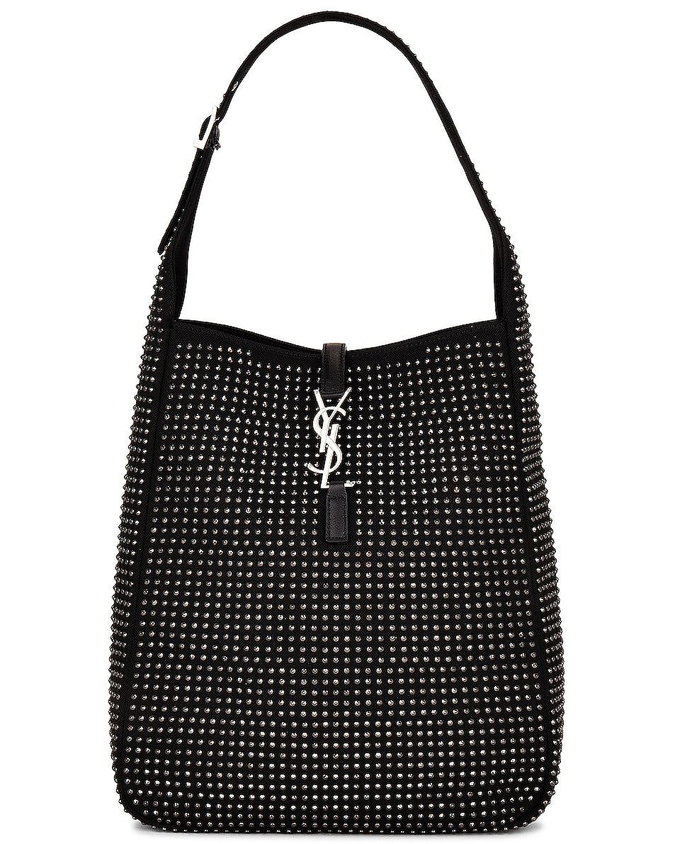 Saint Laurent Paris o1bcso1str0325 Size: OS/Le 5 A 7 Soft Medium Bag in Black Size ONE SIZE - 1 Thumbnail