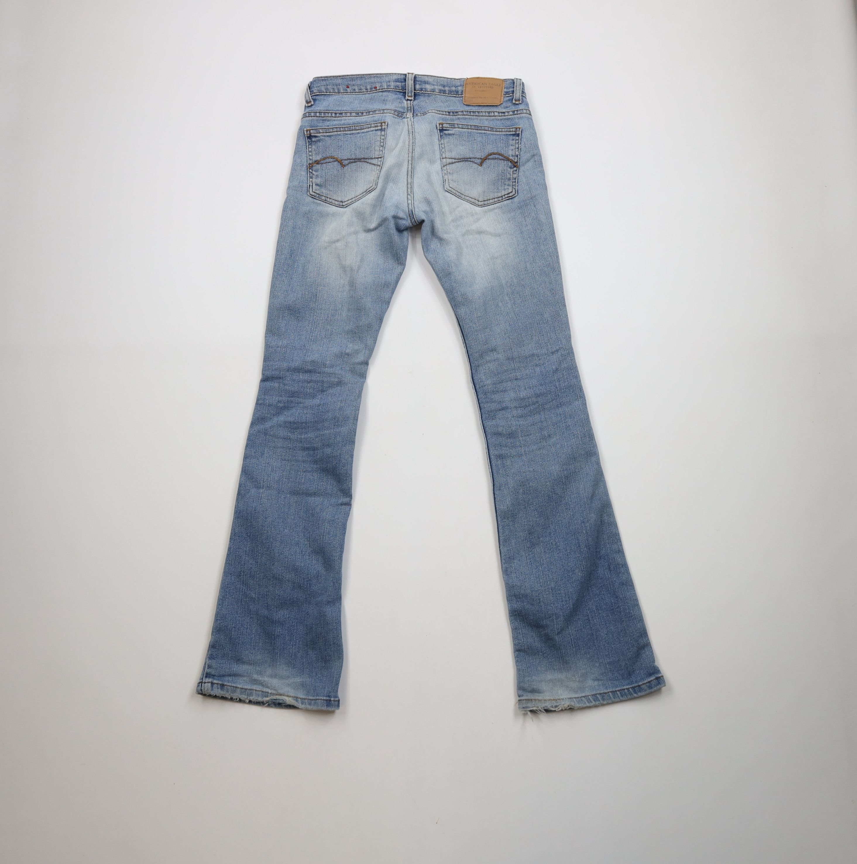 American Eagle Outfitters × Vintage Vintage 90s Y2K American Eagle Outfitters Flared Denim Jeans Size 27" / US 4 / IT 40 - 10 Thumbnail