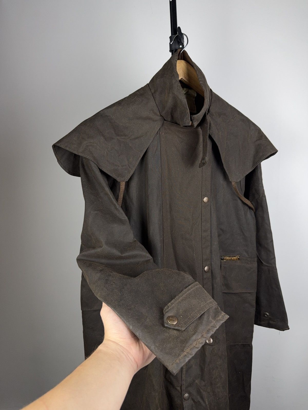 Vintage Vntg Driza-Bone Oilskin Riding Coat Australian Waxed Duster Size US M / EU 48-50 / 2 - 6 Thumbnail