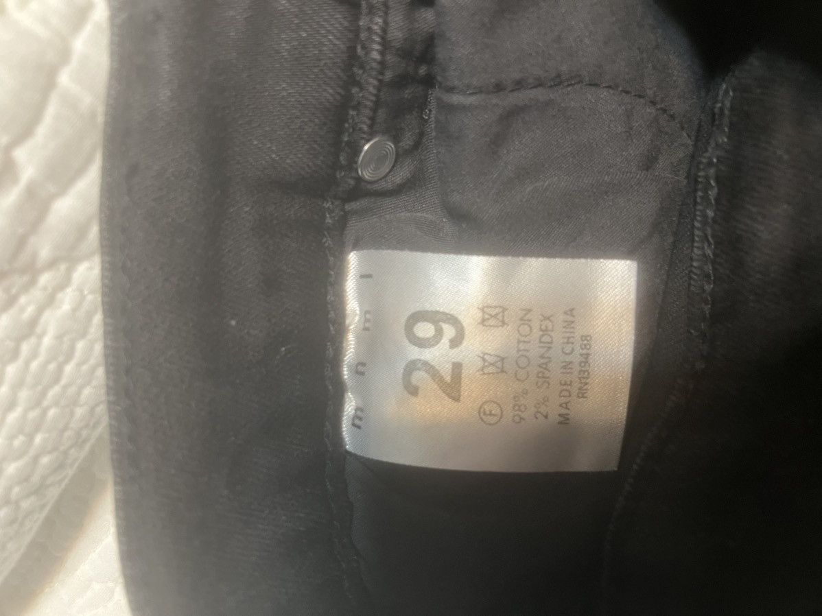MNML MNML black jeans with bones on the side Size US 29 - 5 Thumbnail