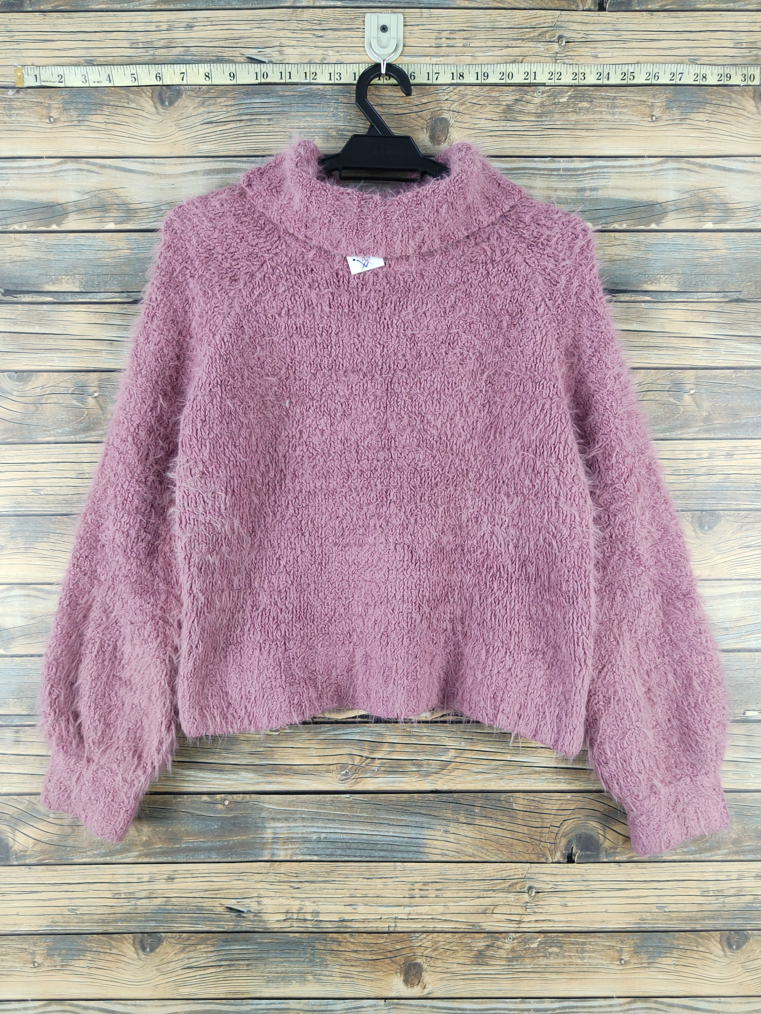Vintage Urbanity Purple Shag Shaggy Fur Mohair Knitwear #W2127 Size M / US 6-8 / IT 42-44 - 1 Thumbnail