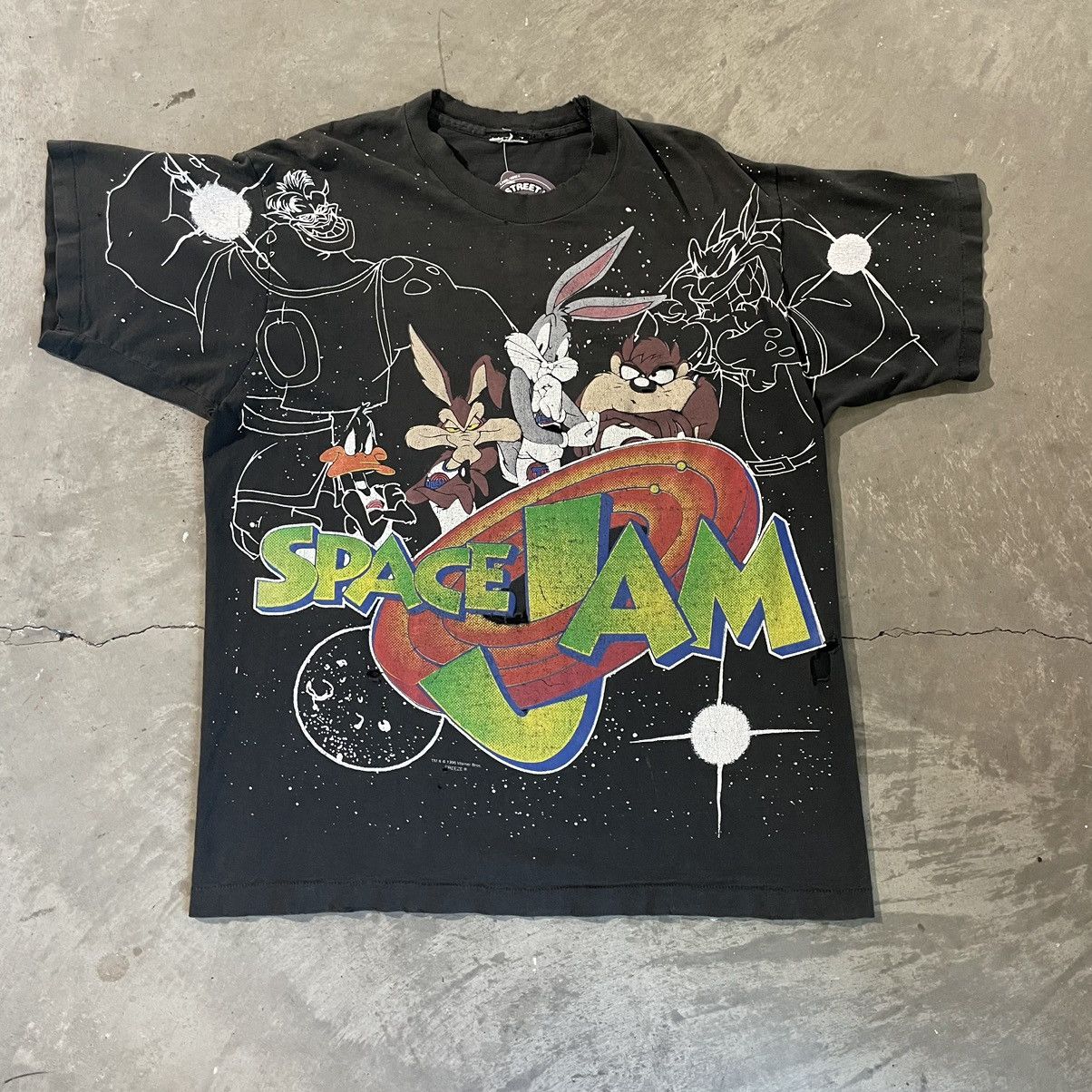 Ultre Rare vintage Drap Housse SPACE JAM 1996 WARNER BROS Jalla