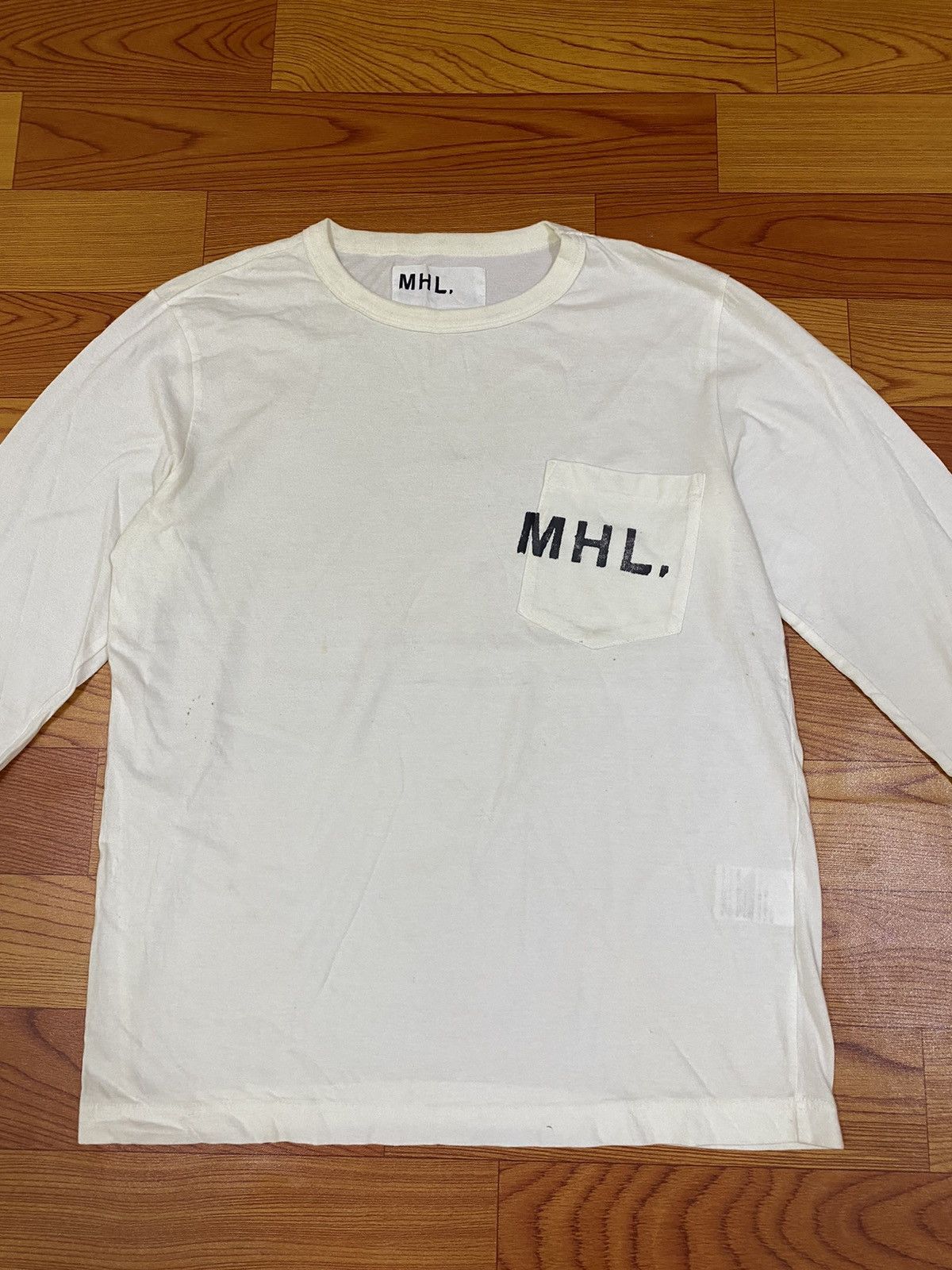 Designer × Margaret Howell Margaret Howell White Long Sleeve Tee Size US S / EU 44-46 / 1 - 2 Thumbnail
