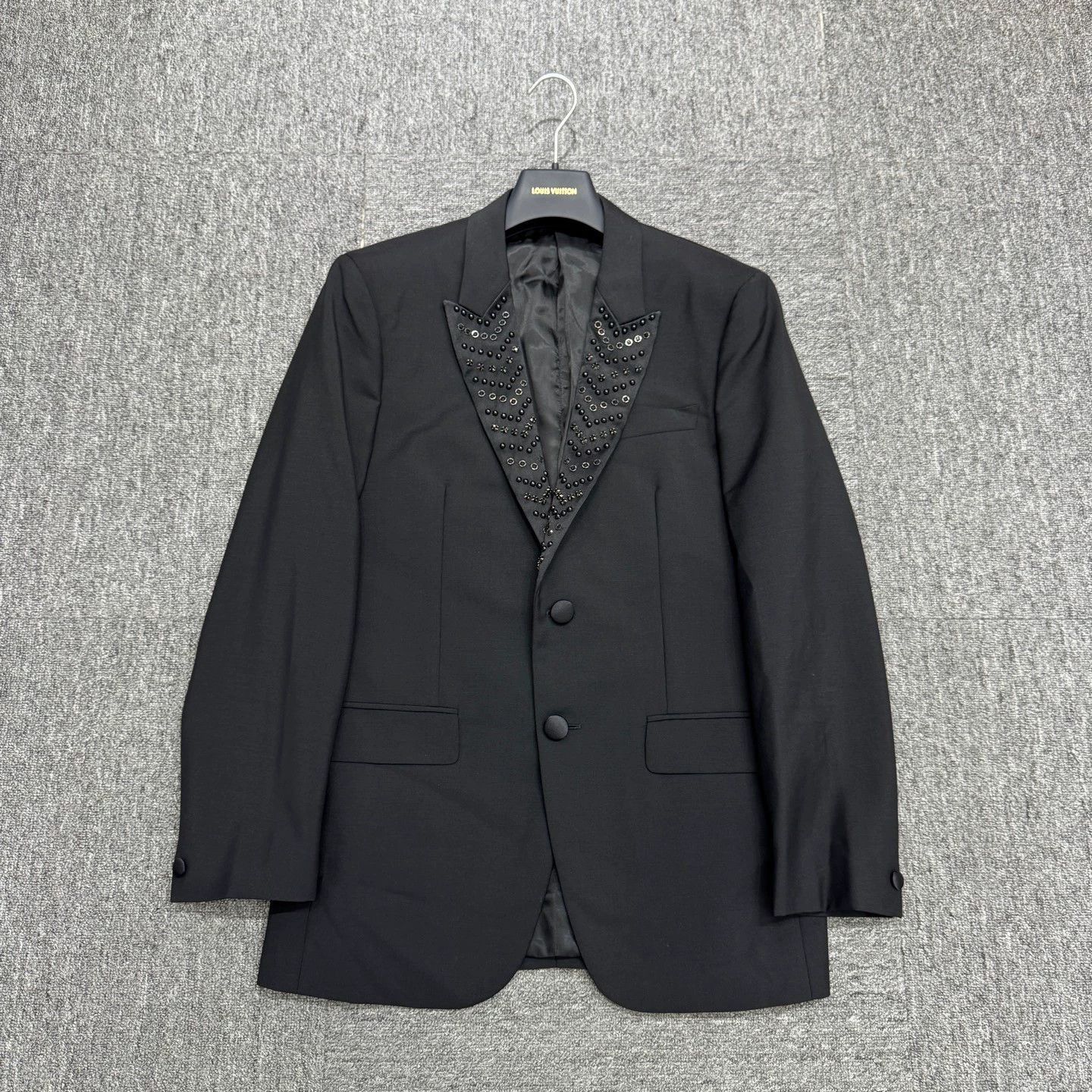 Givenchy Black Studded Collar Single-Breasted Blazer Size US M / EU 48-50 / 2 - 1 Thumbnail