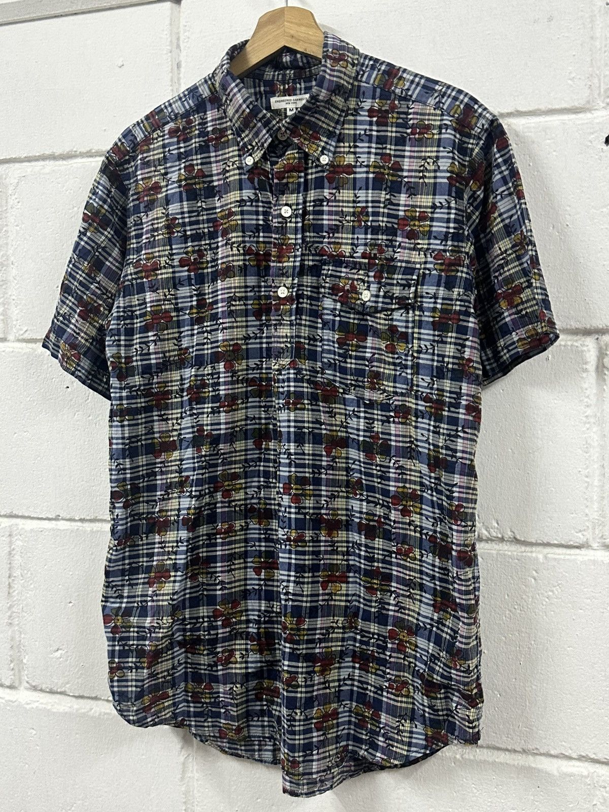 Engineered Garments SS17 Engineered Garments Floral Half Button Shirt Size US M / EU 48-50 / 2 - 8 Thumbnail