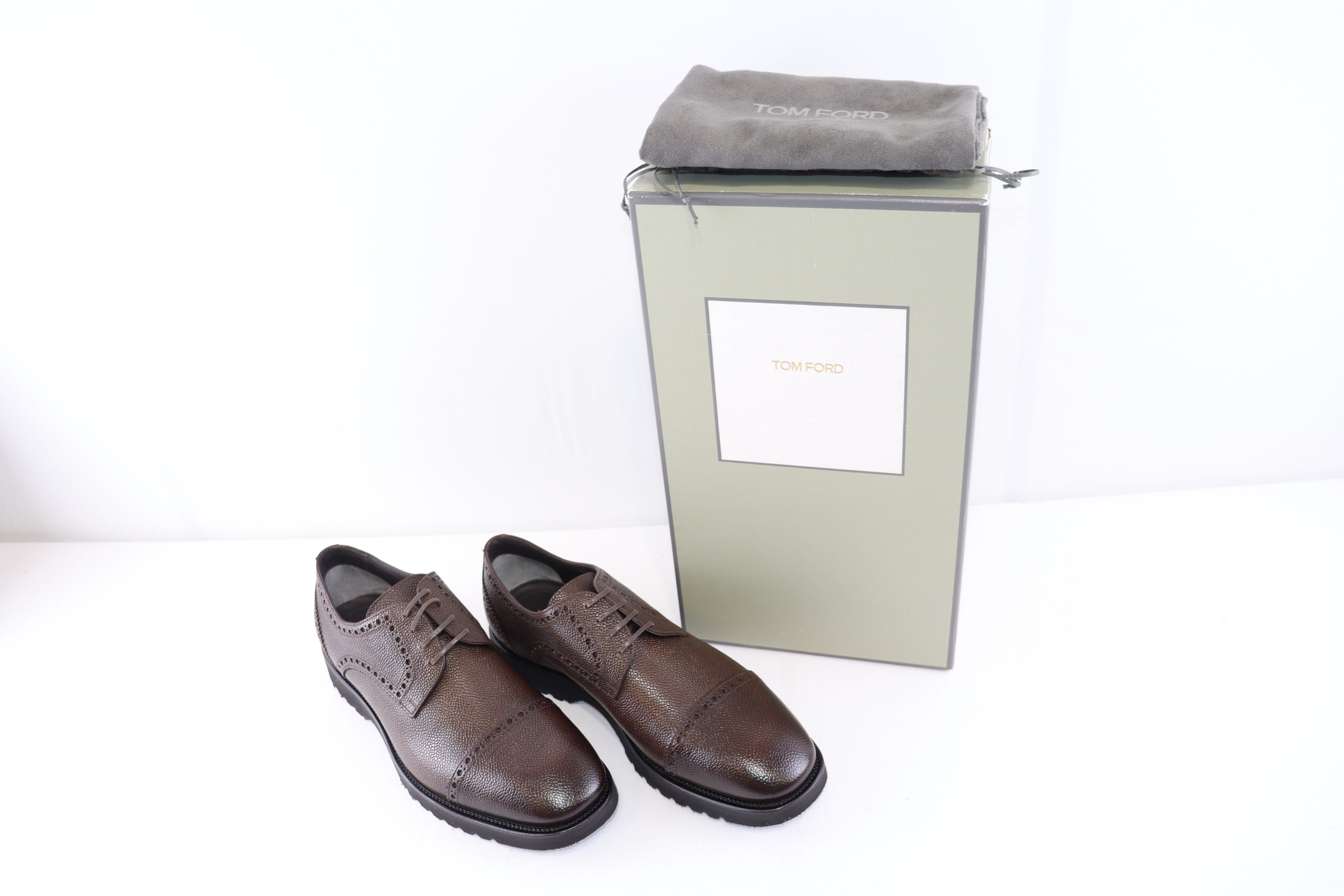 Tom Ford o1rshd1 Men's Shoes Informal Lace Up in Brown Size US 10.5 / EU 43-44 - 11 Thumbnail