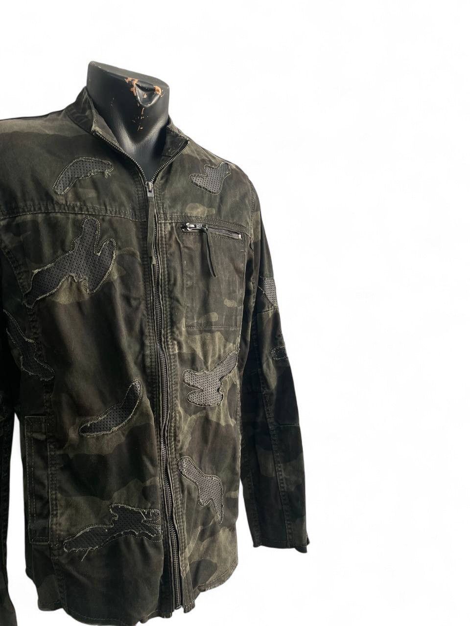 14th Addiction PPFM style camo military jacket distressed patchwork y2k Size US M / EU 48-50 / 2 - 3 Thumbnail