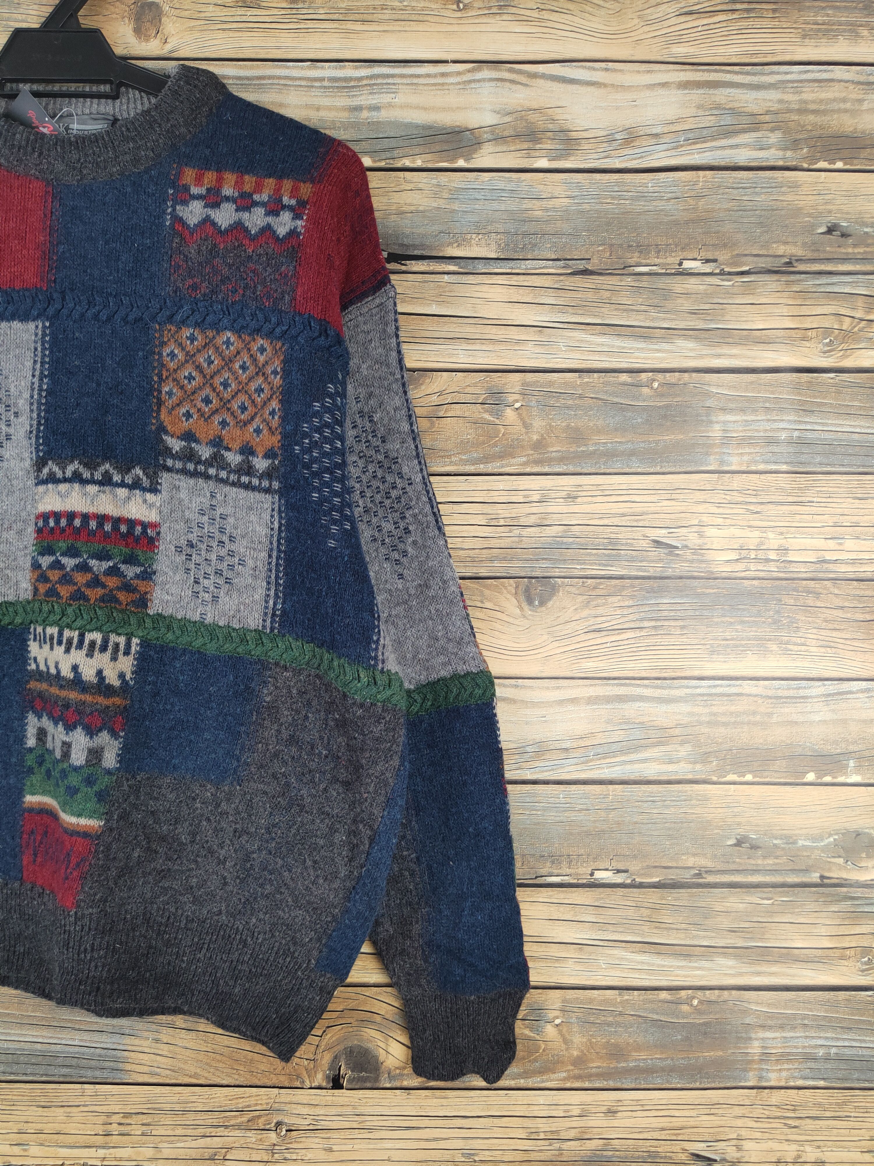 Vintage DL Mark Industries Navy Knitwear Sweatshirts# 46-064 Size US L / EU 52-54 / 3 - 5 Thumbnail