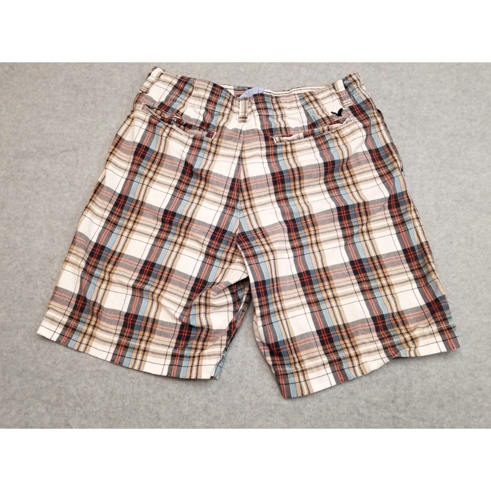 American Eagle Outfitters American Eagle Shorts Men 32 Blue Plaid Bermuda Flat Front Casual Outdoor Mens Size US 32 / EU 48 - 6 Thumbnail