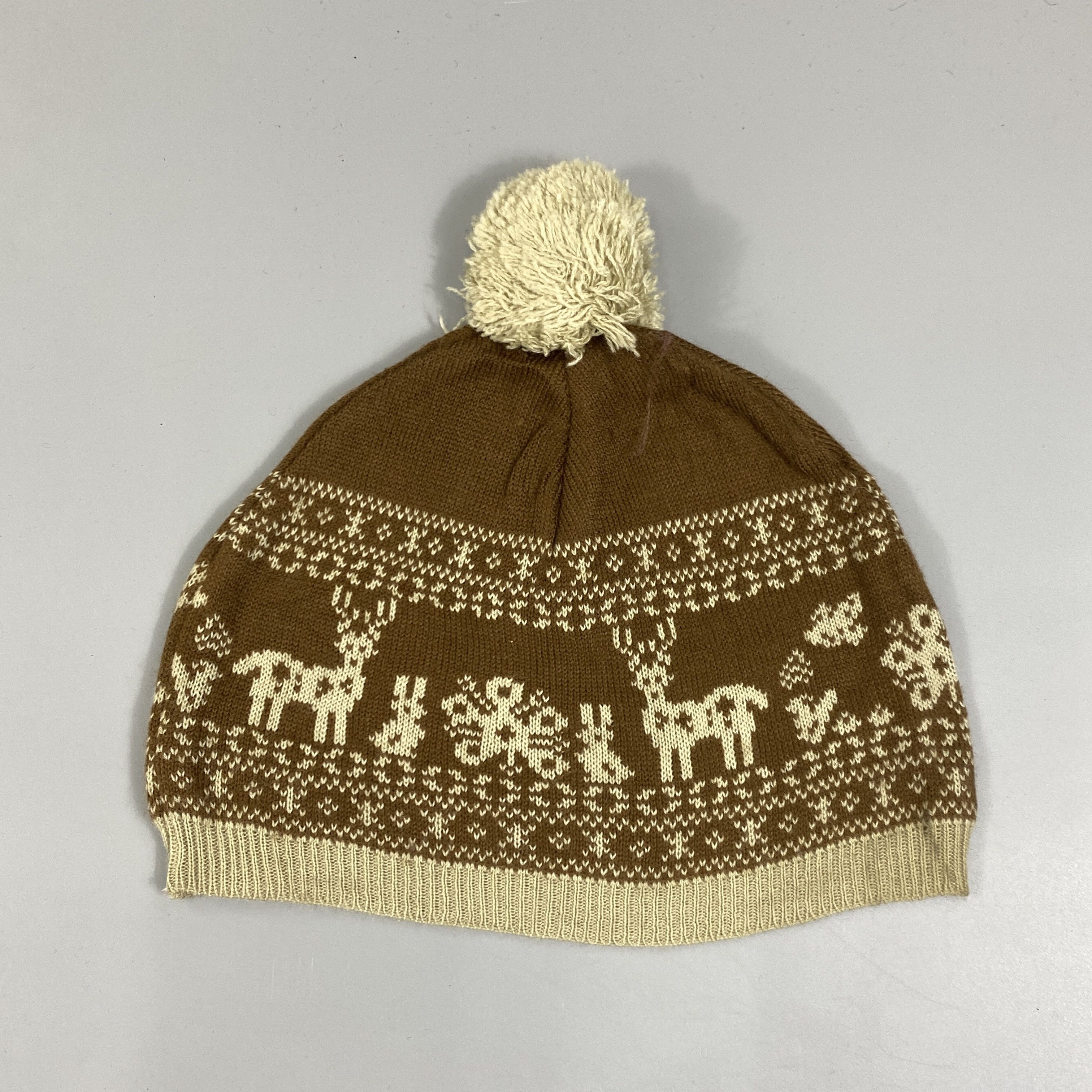 Japanese Brand Deer Winter Snow Cap Beanie Hat -BN1146 Size ONE SIZE - 7 Thumbnail