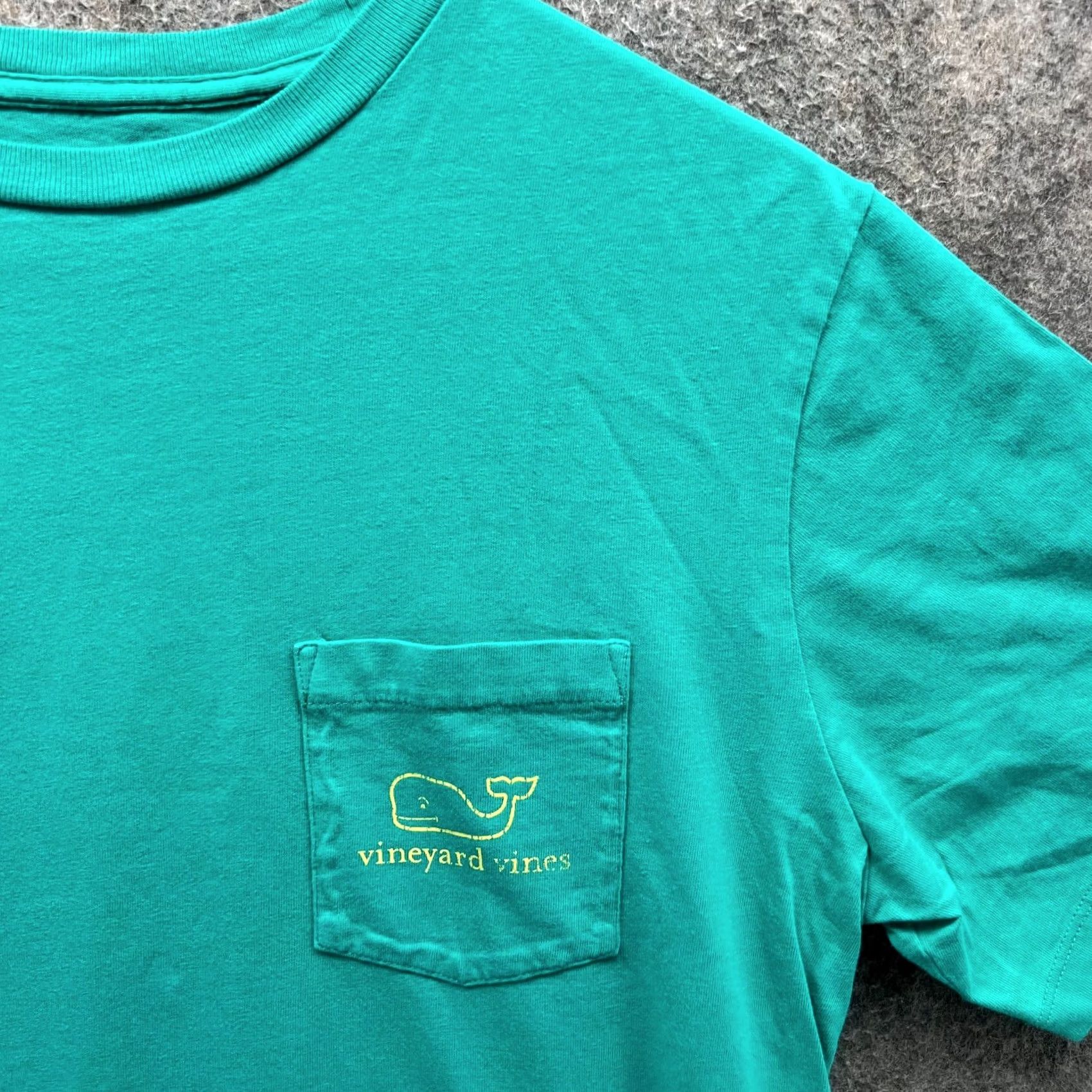 Vineyard Vines Vineyard Vines Shirt Mens XS Teal Blue Crewneck Pocket Whale Cotton Extra Small Size US XS / EU 42 / 0 - 7 Thumbnail
