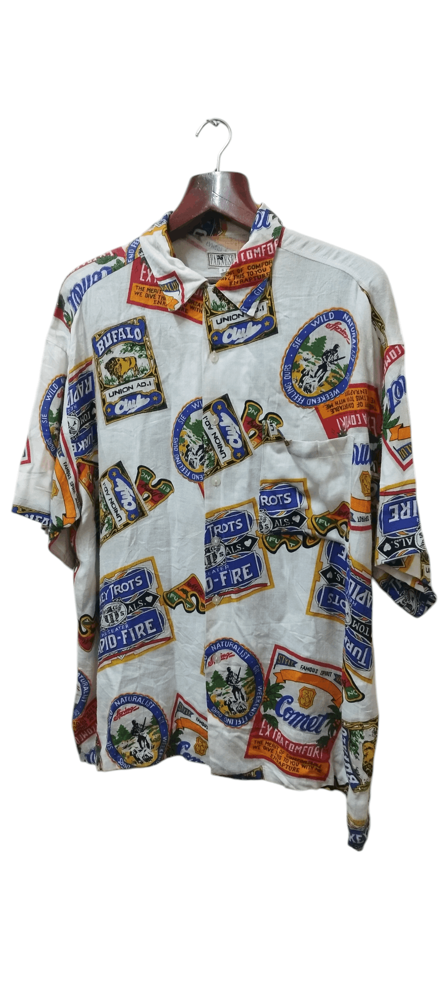 Designer × Japanese Brand × Vintage Vtg Farnese Full print Shirt Rare Art Size US XXL / EU 58 / 5 - 3 Thumbnail