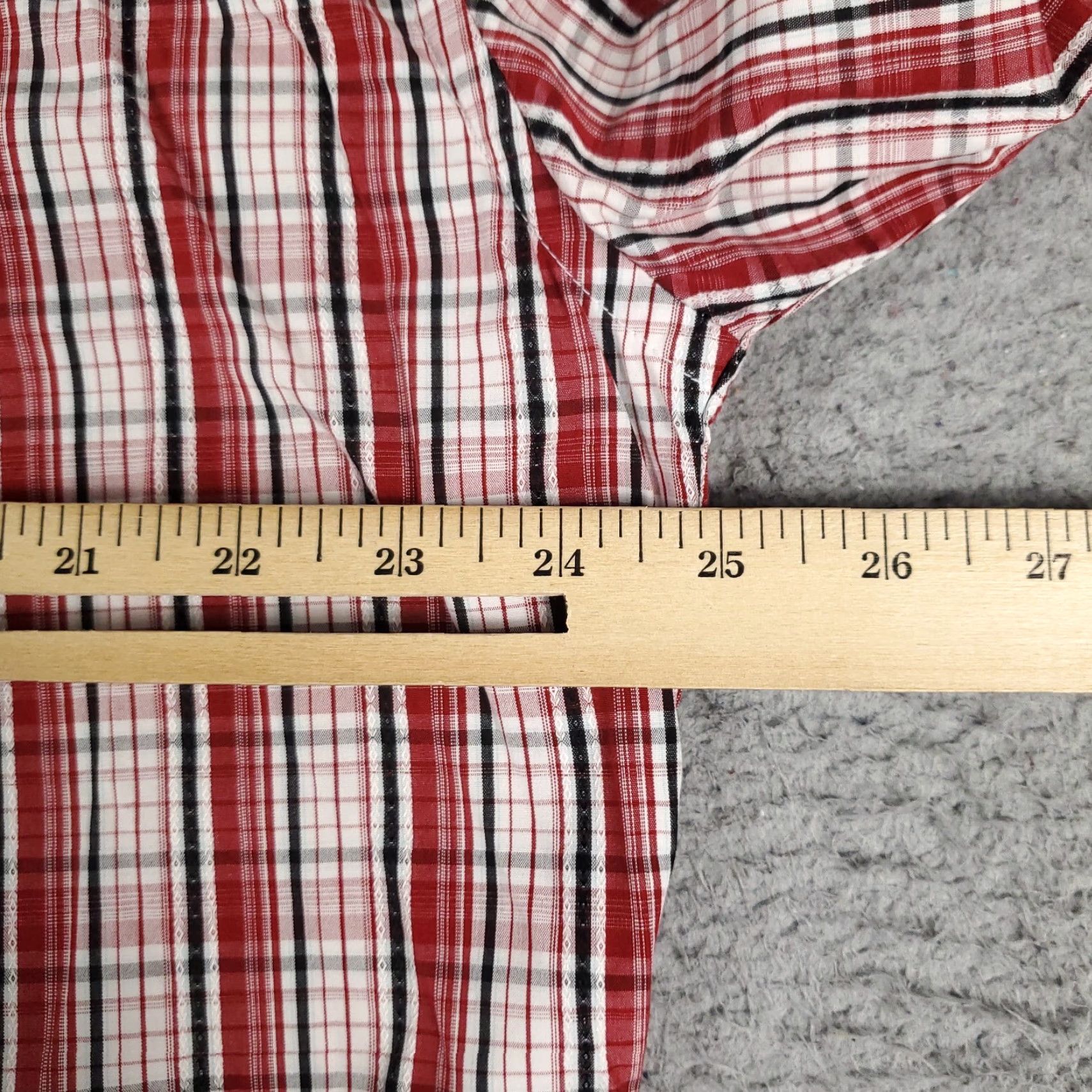 Tommy Hilfiger Tommy Hilfiger Shirt Mens Large Red Plaid Button Up Long Sleeve Casual Size US L / EU 52-54 / 3 - 5 Thumbnail
