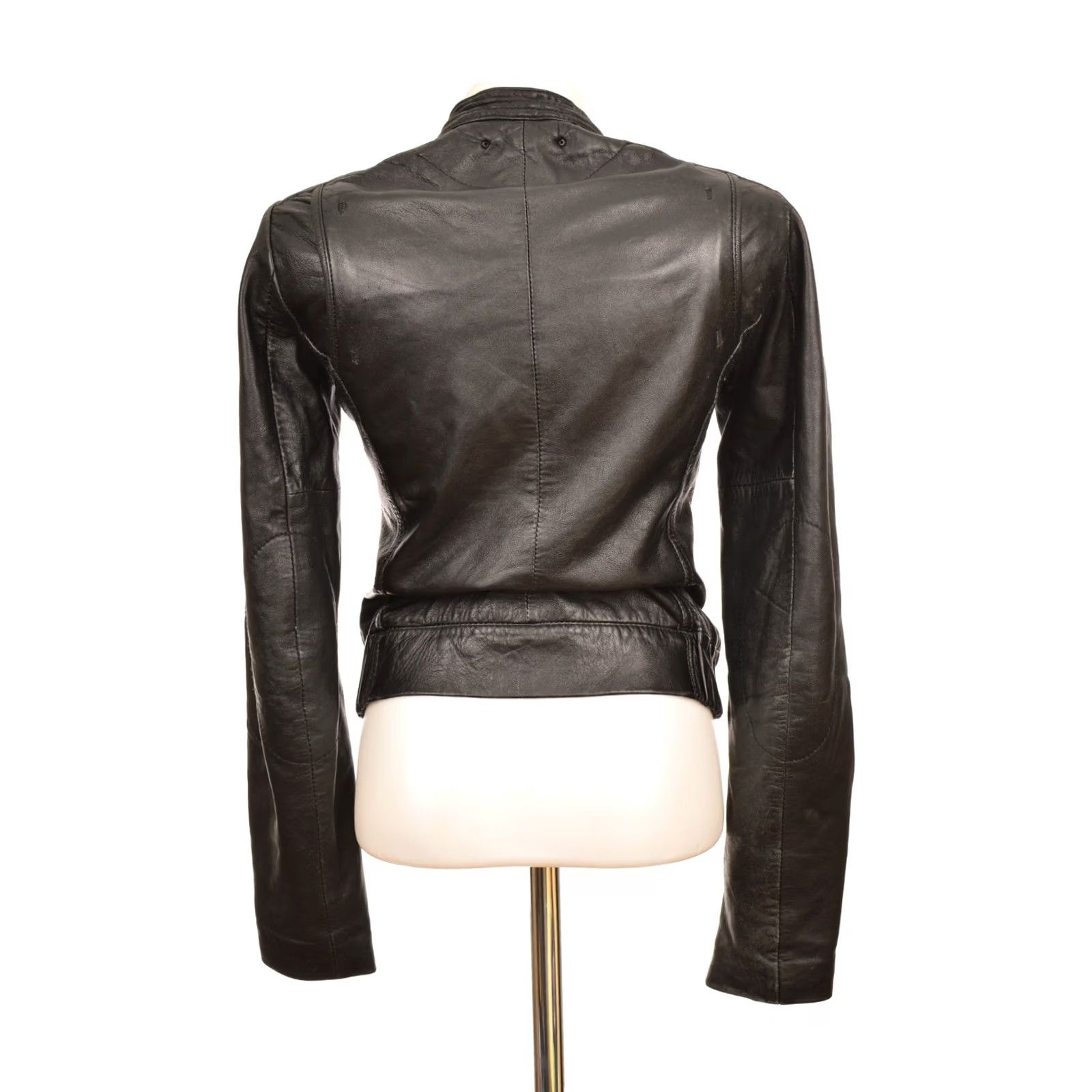 G-Star G-Star Raw CL Midnight Short Biker Leather Jacket XS Women - DDP, Black, Leather, Biker, Size XS, Vintage? Size 26" / US 2 / IT 38 - 7 Thumbnail