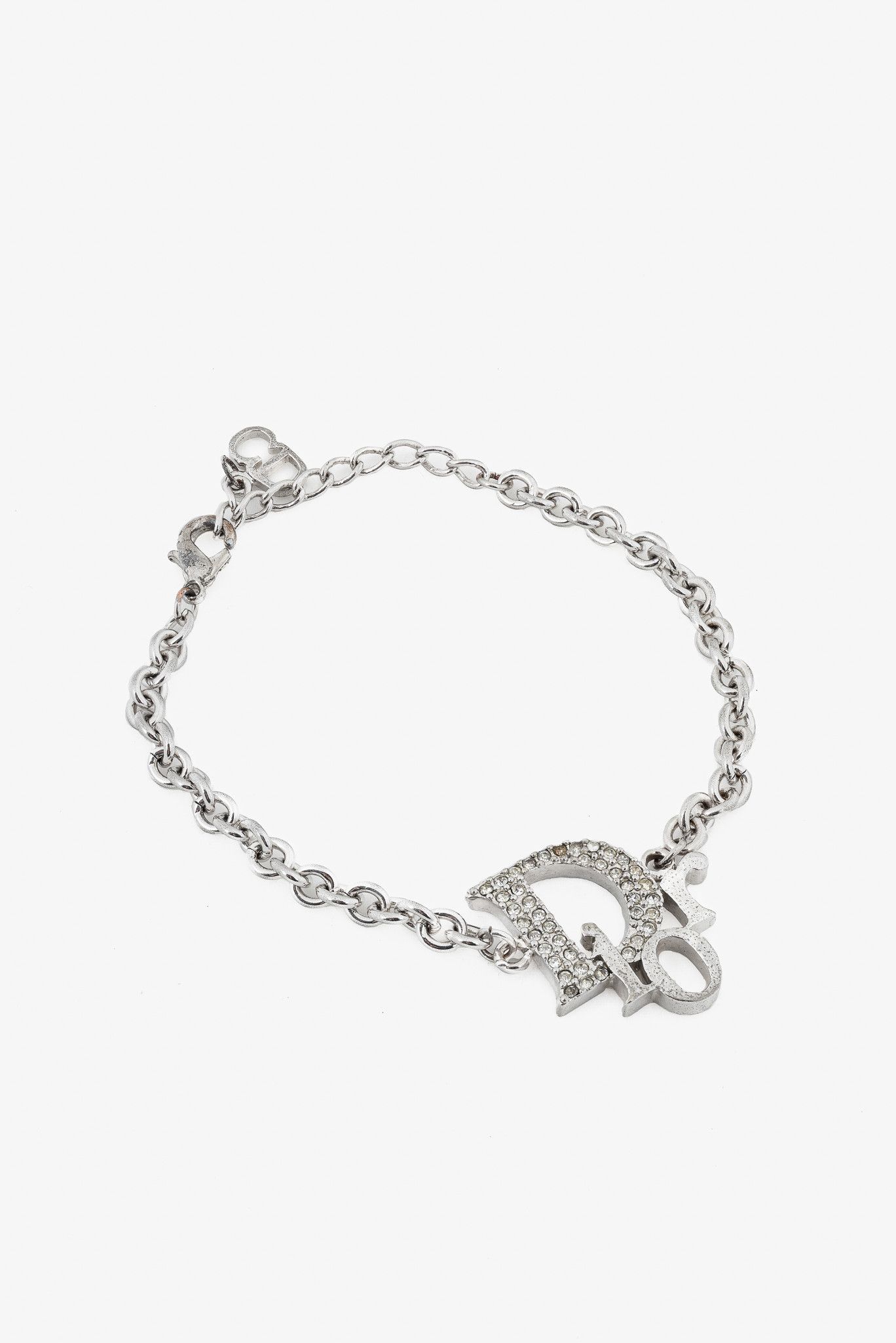 Dior Christian Dior Dior Heart Bracelet Crystal Accessory Women's