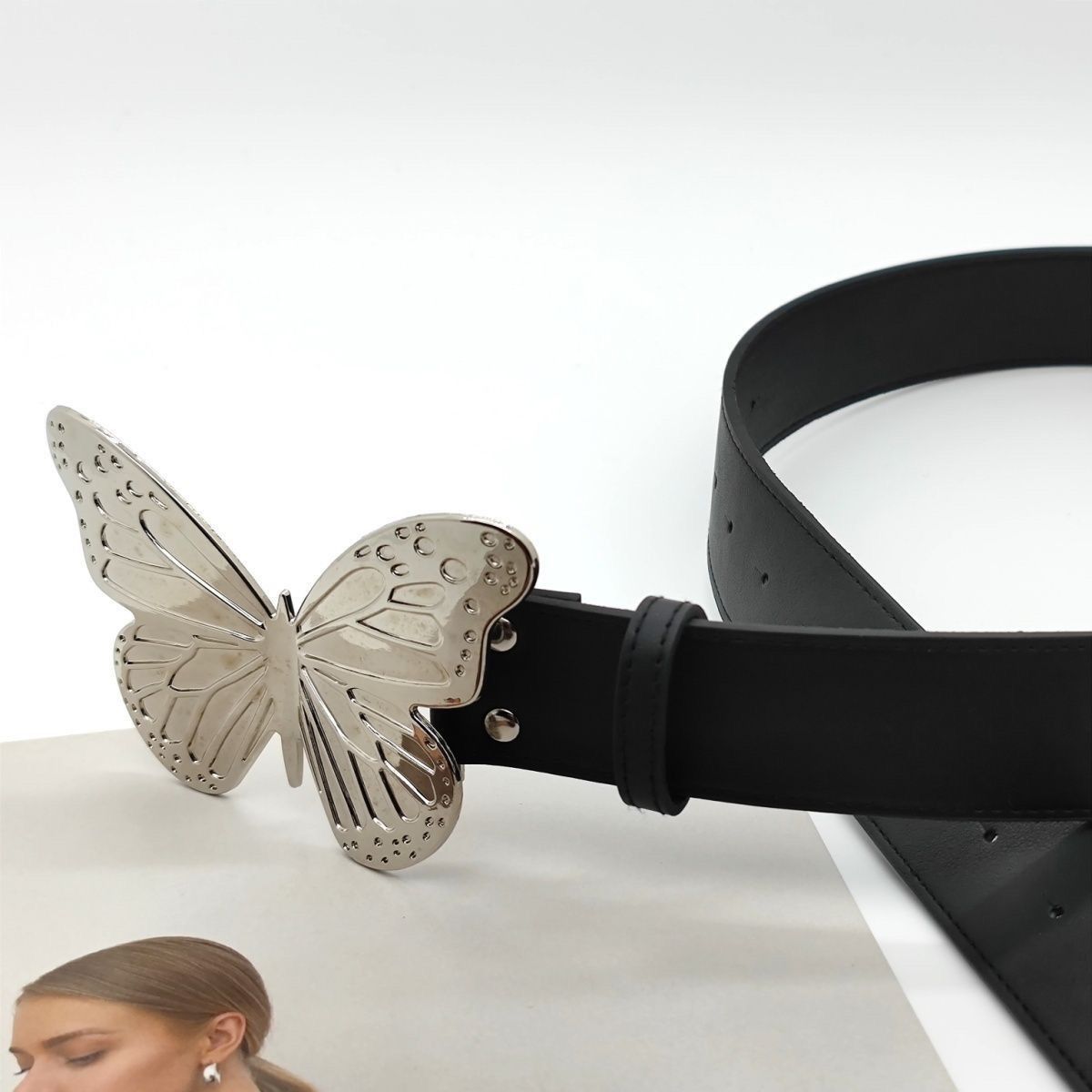 VIBE New Design Vintage Belt Riveted Belts Menswear Accessories Size ONE SIZE - 1 Thumbnail