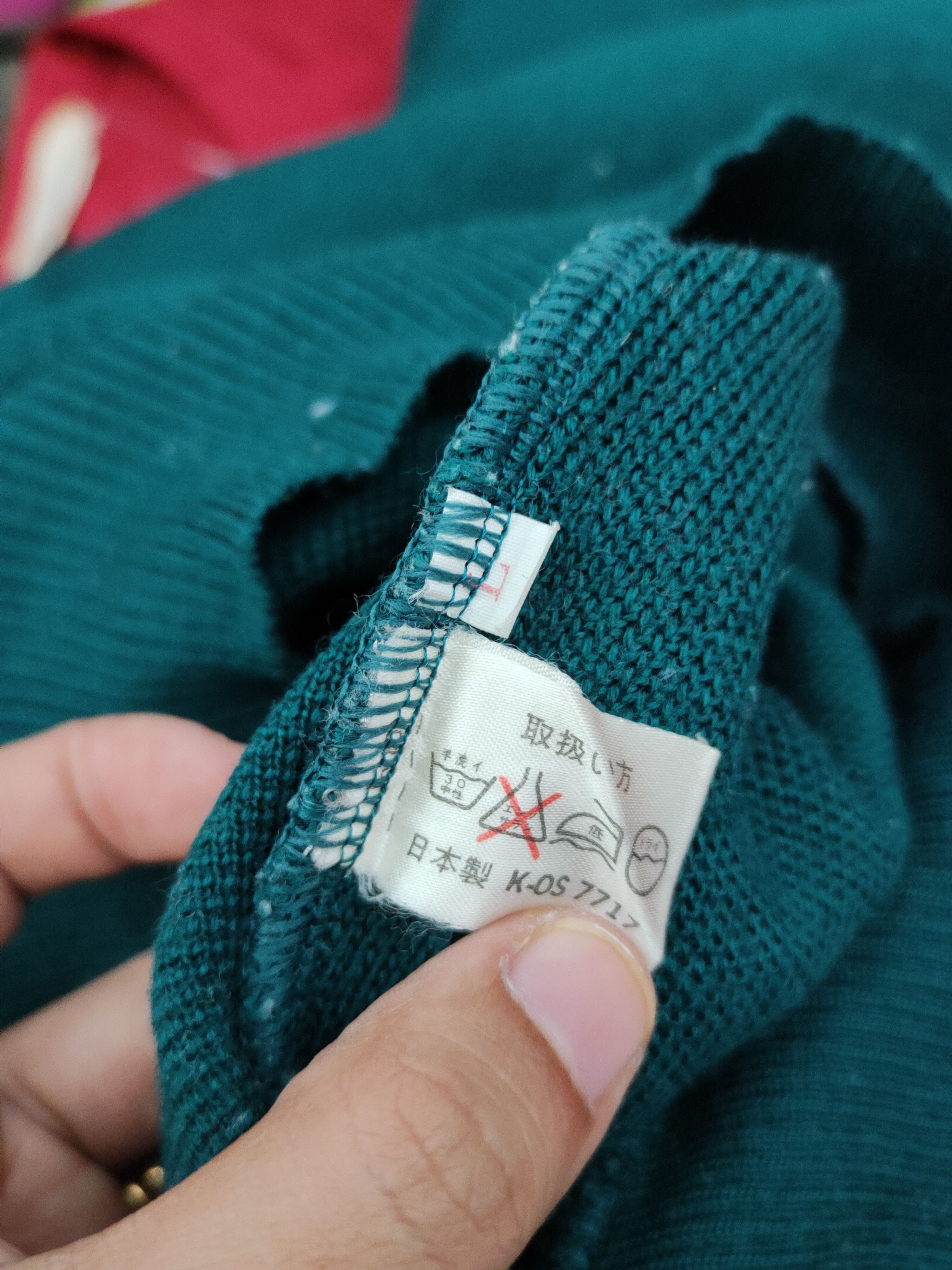Homespun Knitwear Minsieur Greco Green Knitwear vintage Sweatshirts #W2019 Size US L / EU 52-54 / 3 - 11 Thumbnail