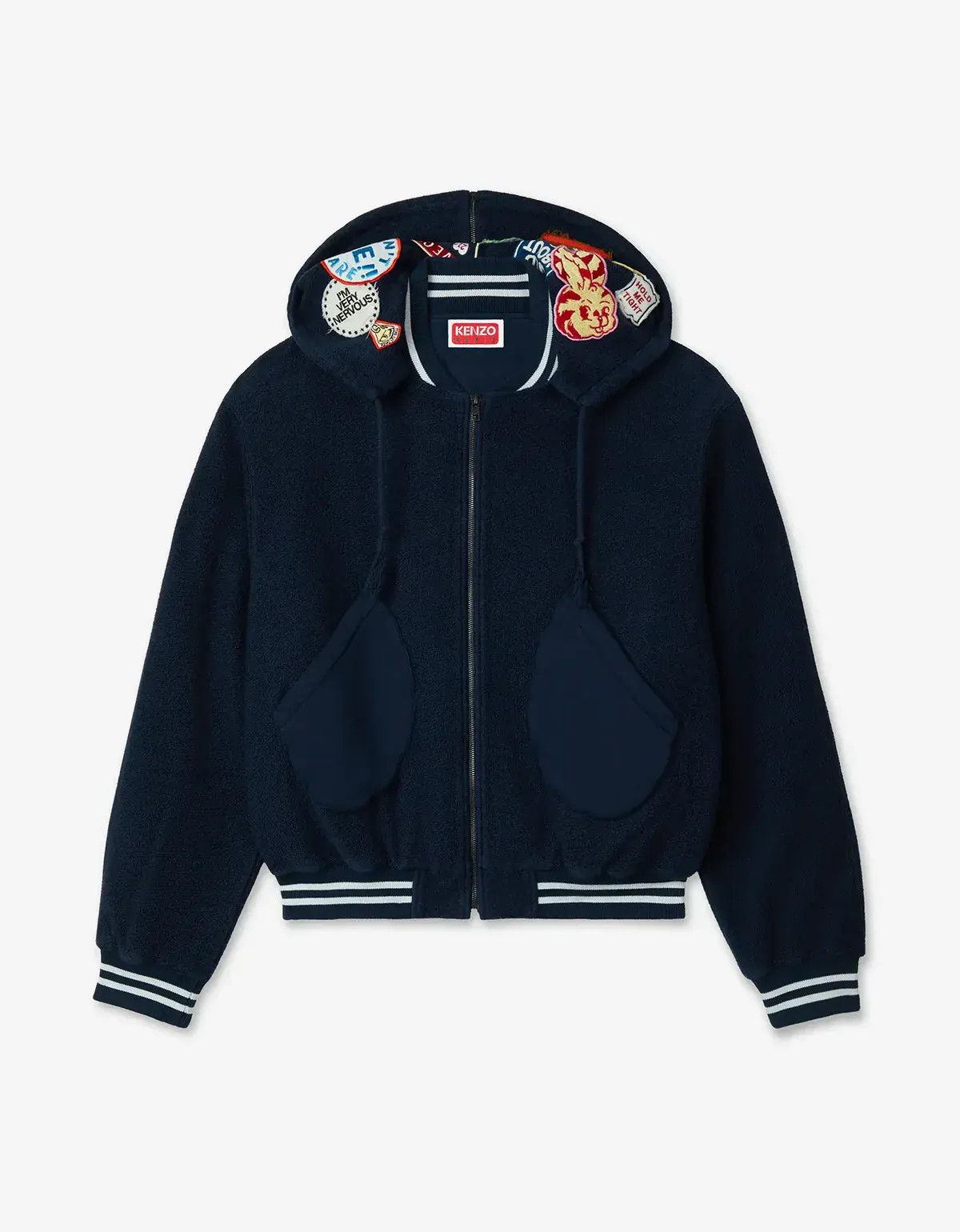Kenzo Kenzo Badges Blue Embroidered Afterhood Blouson Size US M / EU 48-50 / 2 - 1 Thumbnail