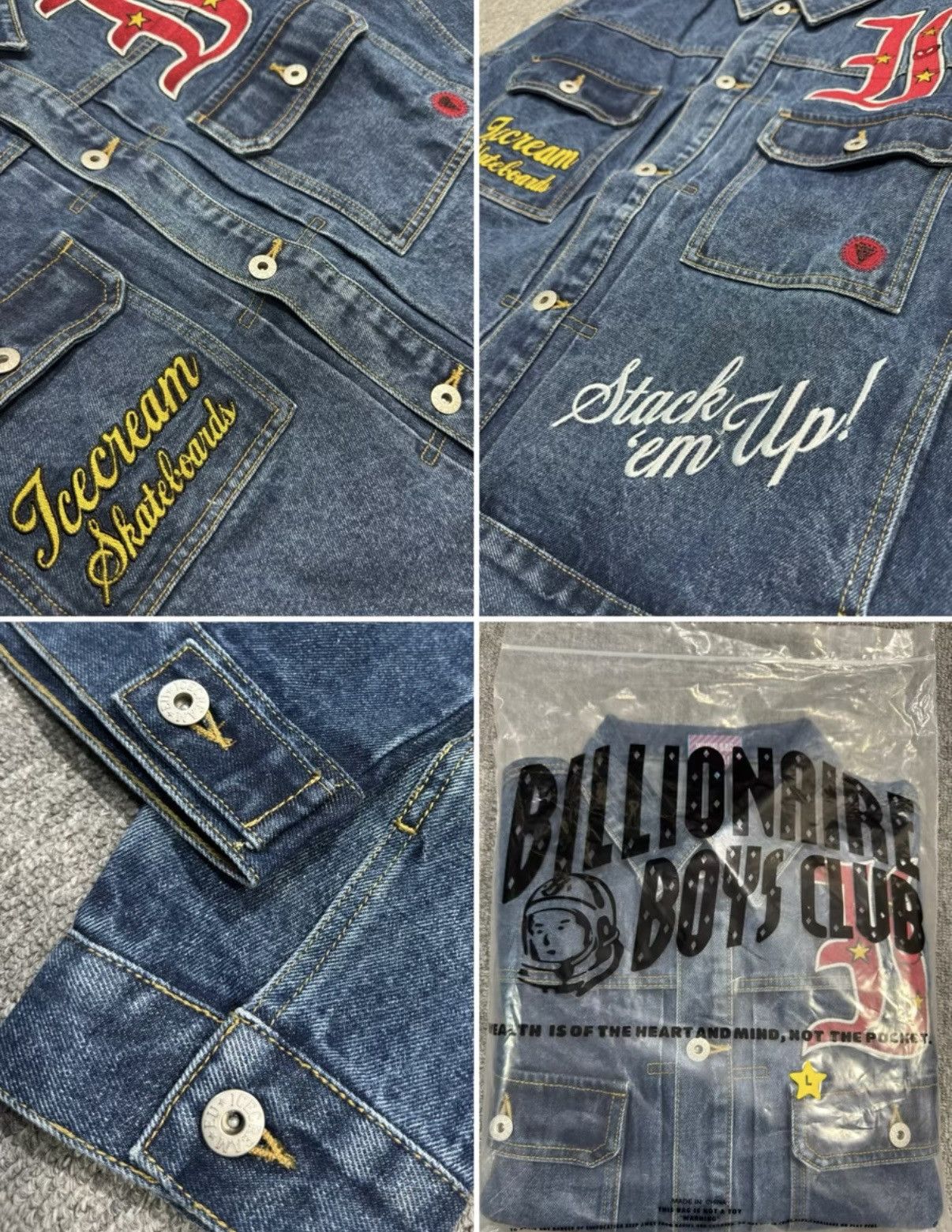 Billionaire Boys Club Embroidered Denim Jacket Billionaire Boys Club Pharrell Size US L / EU 52-54 / 3 - 6 Thumbnail