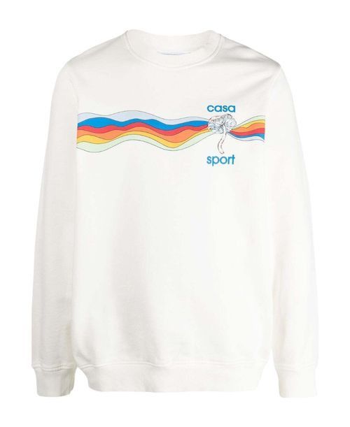 Casablanca o1mle0326 Printed Sweatshirt Mind Vibrations in White Size US S / EU 44-46 / 1 - 1 Preview