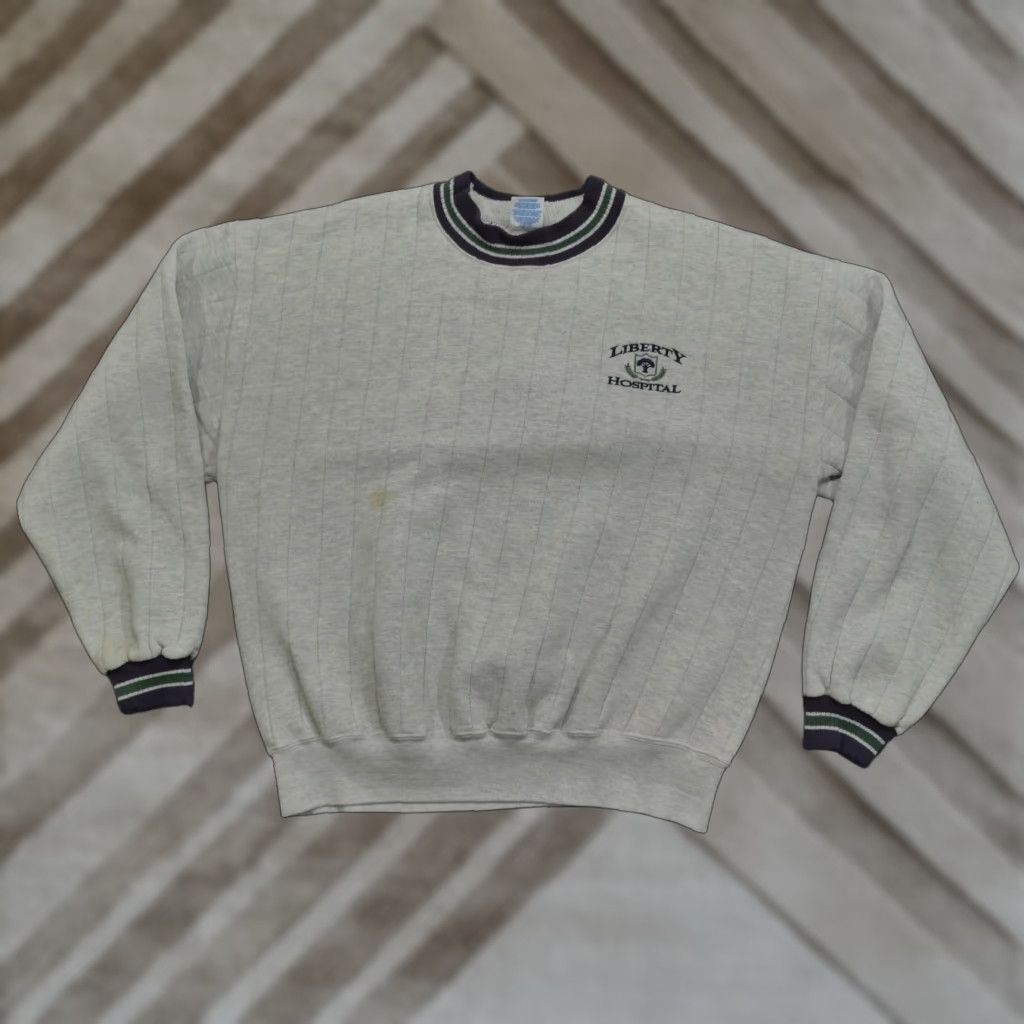 Jerzees VINTAGE JERZEES Sweatshirt Mens XL Gray Purple Pullover 90s Missouri Comfort Crew Neck Logo Size US XL / EU 56 / 4 - 1 Thumbnail