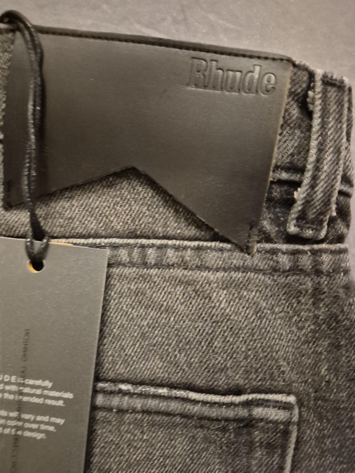 Rhude Rhude Black Denim Jeans Size 31 BNWT Size US 31 - 3 Thumbnail