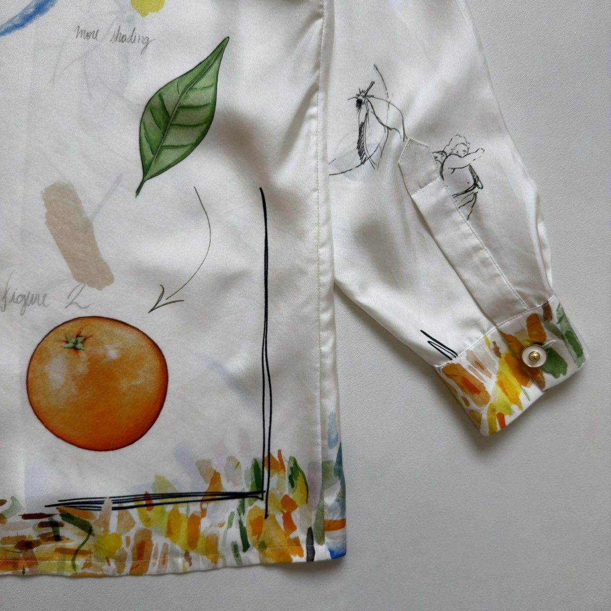 Casablanca Watercolour ‘Work In Progress’ Silk Shirt Size US M / EU 48-50 / 2 - 17 Thumbnail