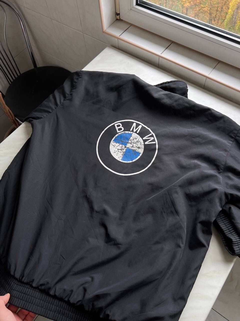 Vintage Vintage 90s BMW Racing Team Jacket Size XL Two side Size US XL / EU 56 / 4 - 14 Thumbnail