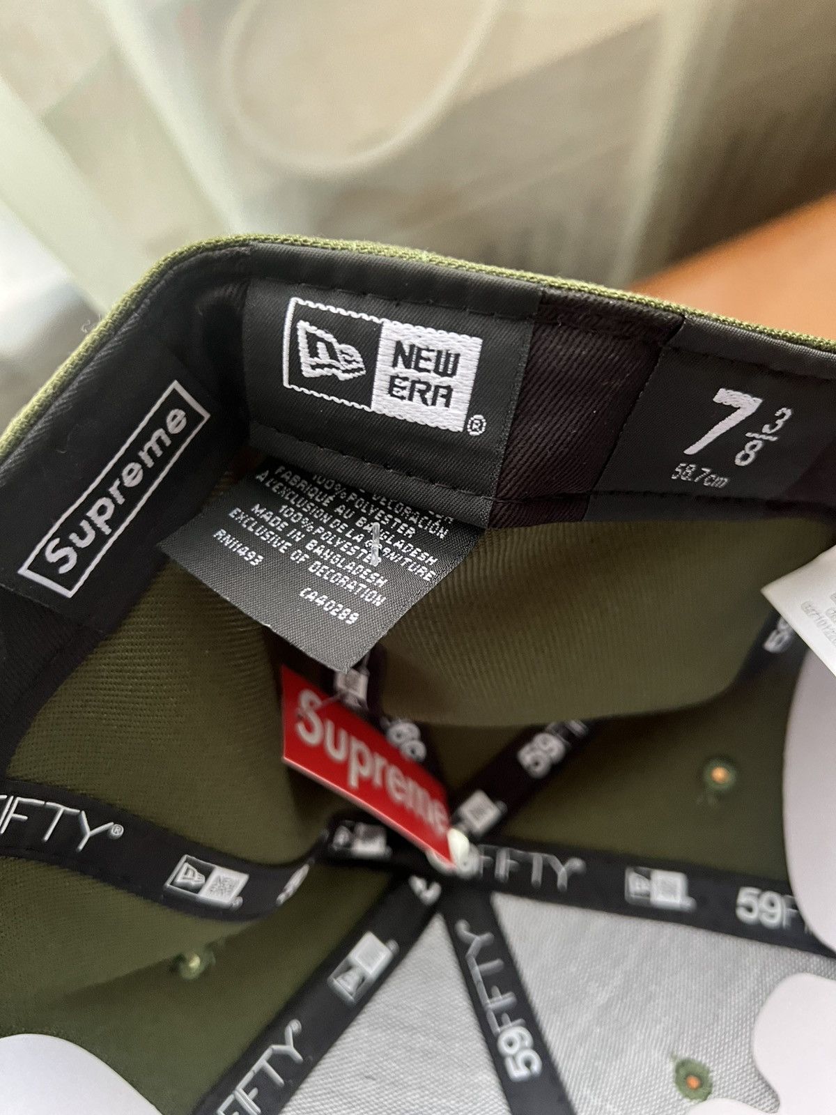 Supreme × Vintage Supreme Grinch Box Logo New Era Hat 7 3/8 Size ONE SIZE - 3 Thumbnail