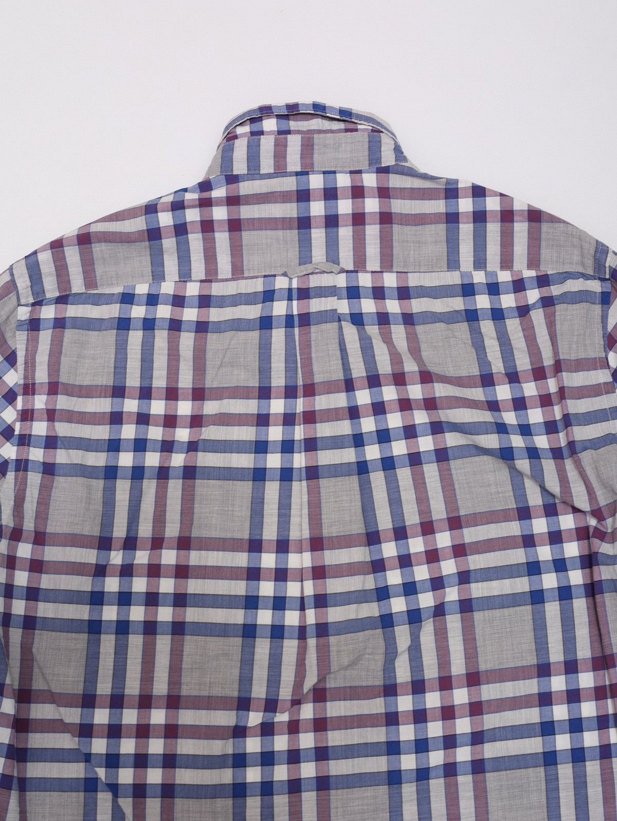 Acne Studios Acne Studios Straight Check AW10 Cotton Plaid Shirt Purple Size US M / EU 48-50 / 2 - 12 Thumbnail